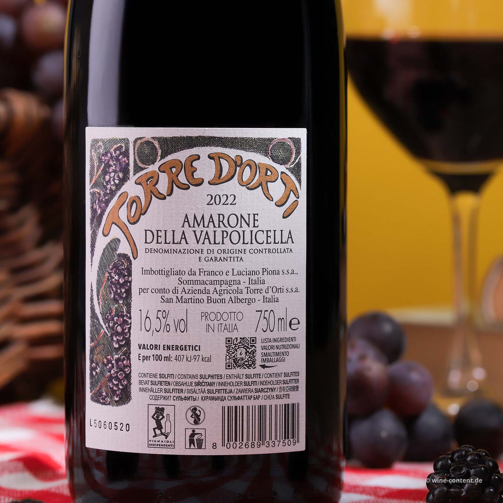 Amarone 2022 Torre d'Orti