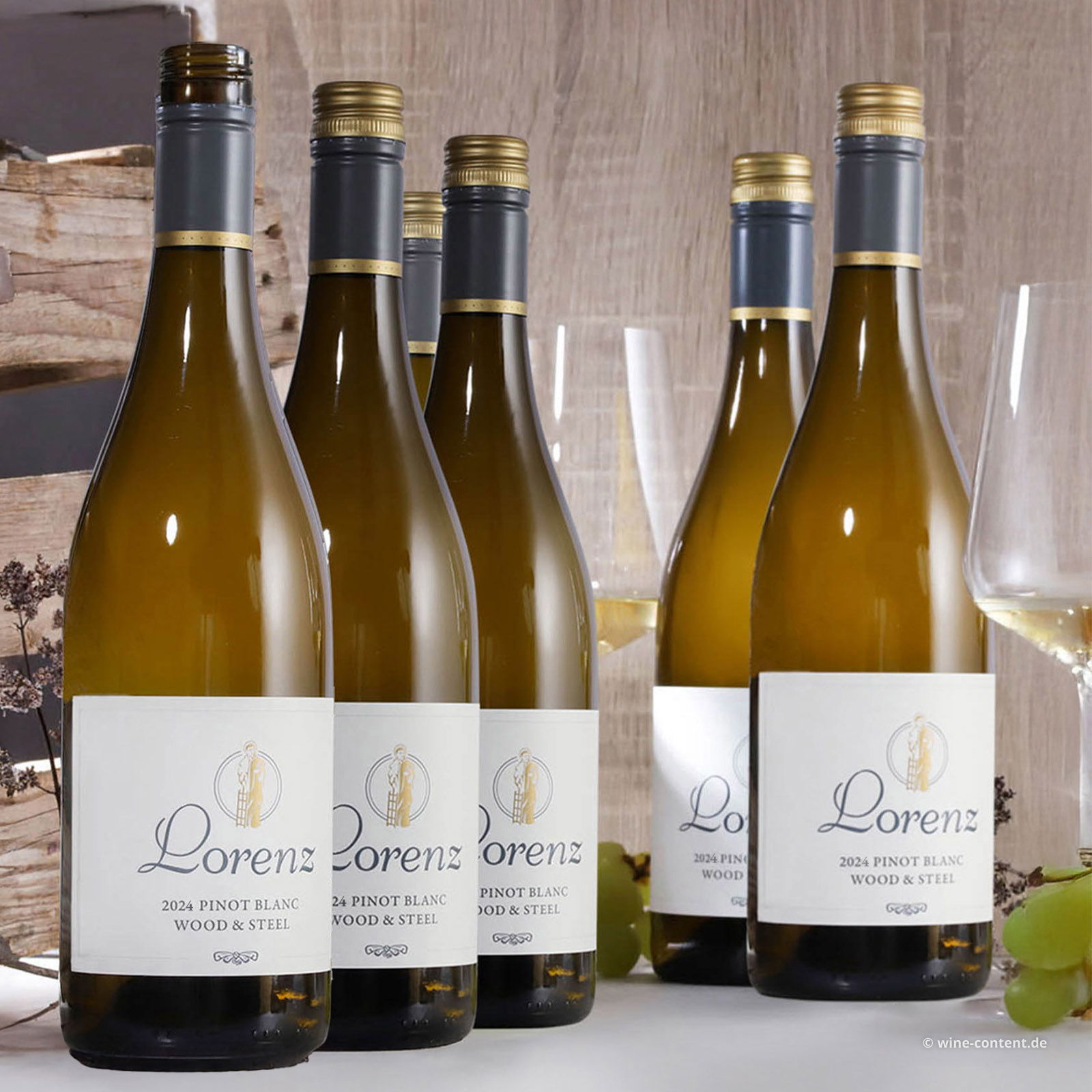 6er-Sparpaket Pinot Blanc 2024 Wood & Steel