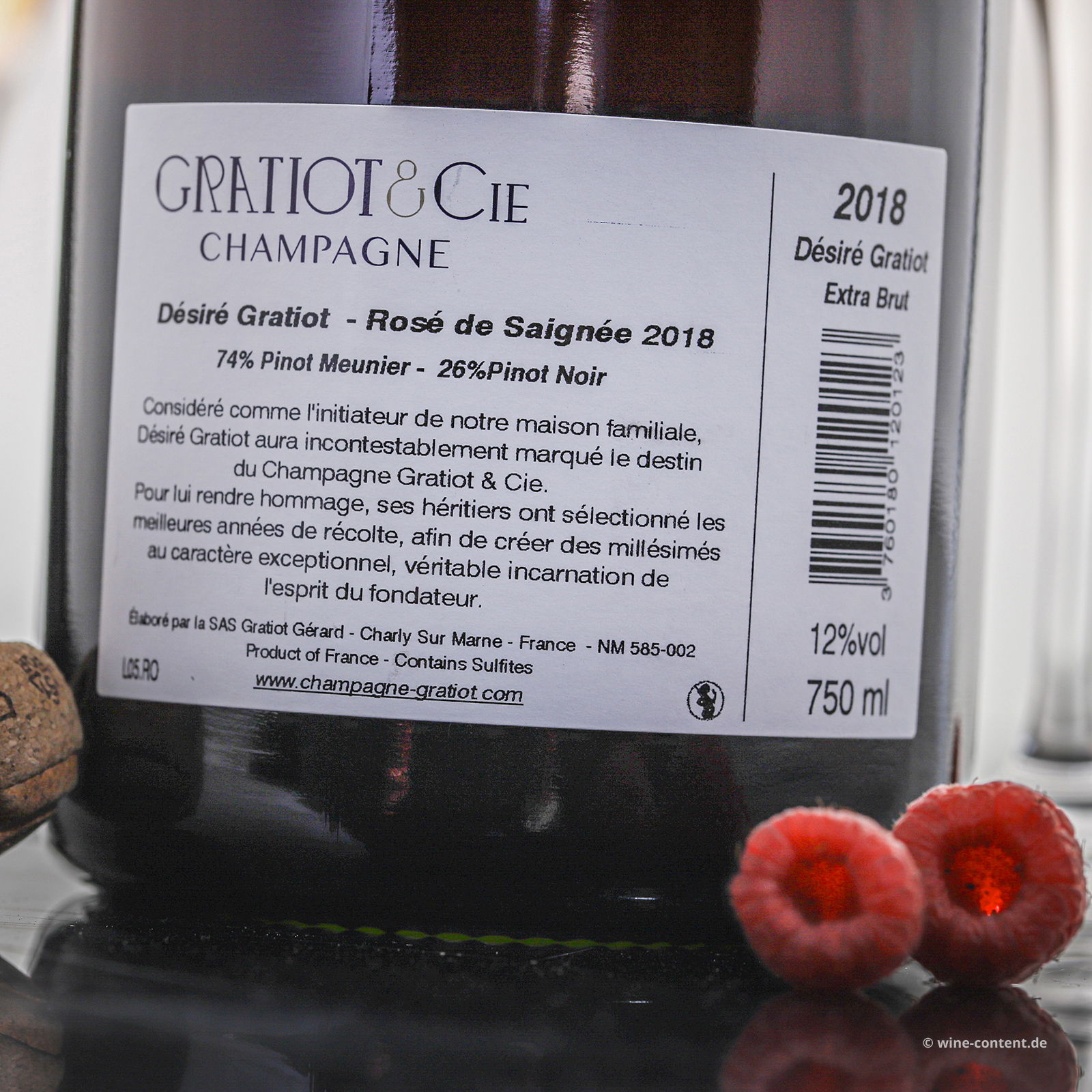 Champagner Désiré Rosé Saignée 2018 Extra Brut