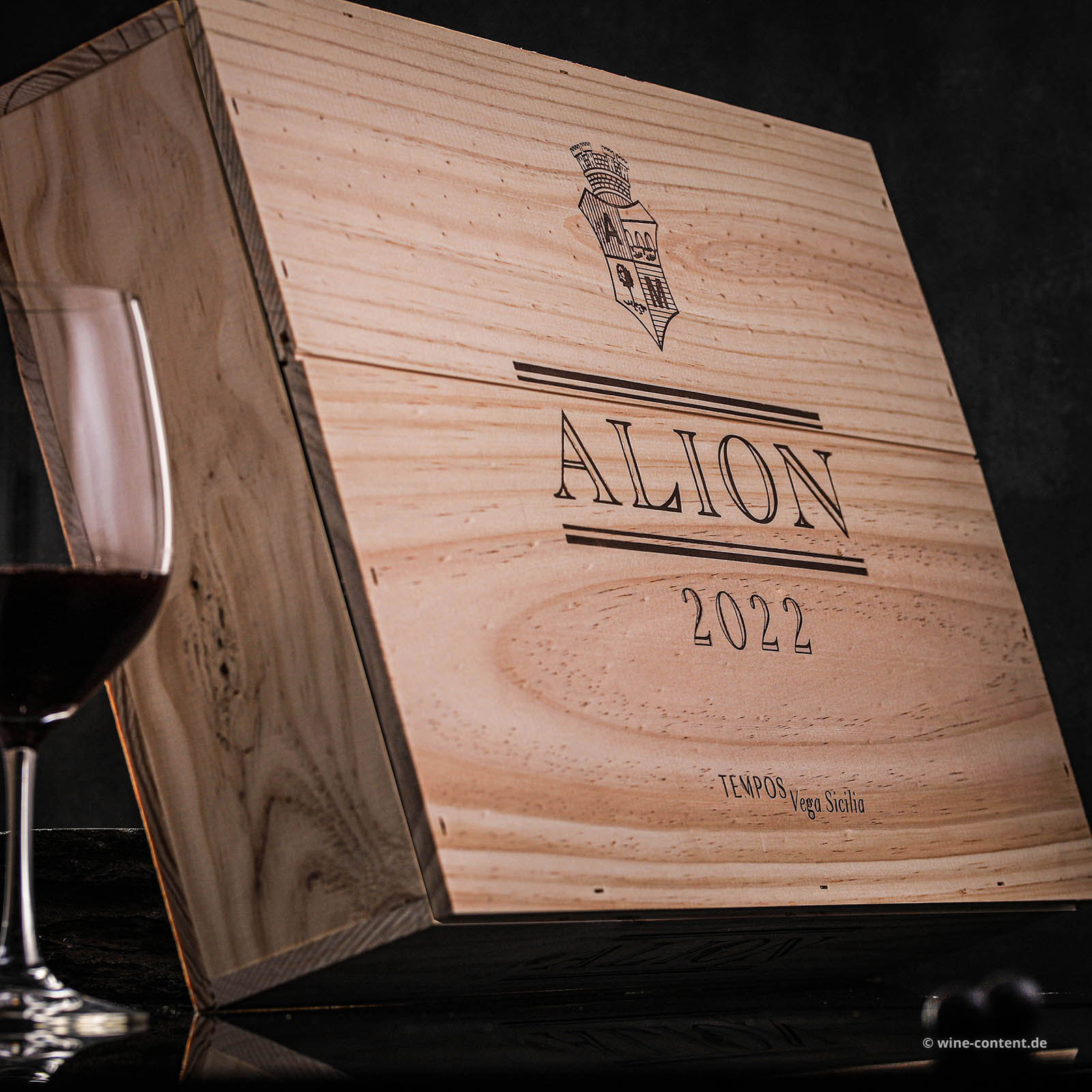 6er-Holzkiste Ribera del Duero 2022 Alión