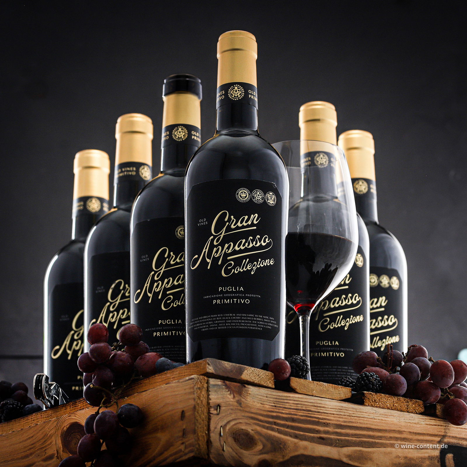 6er-Sparpaket Primitivo 2023 Gran Appasso Collezione