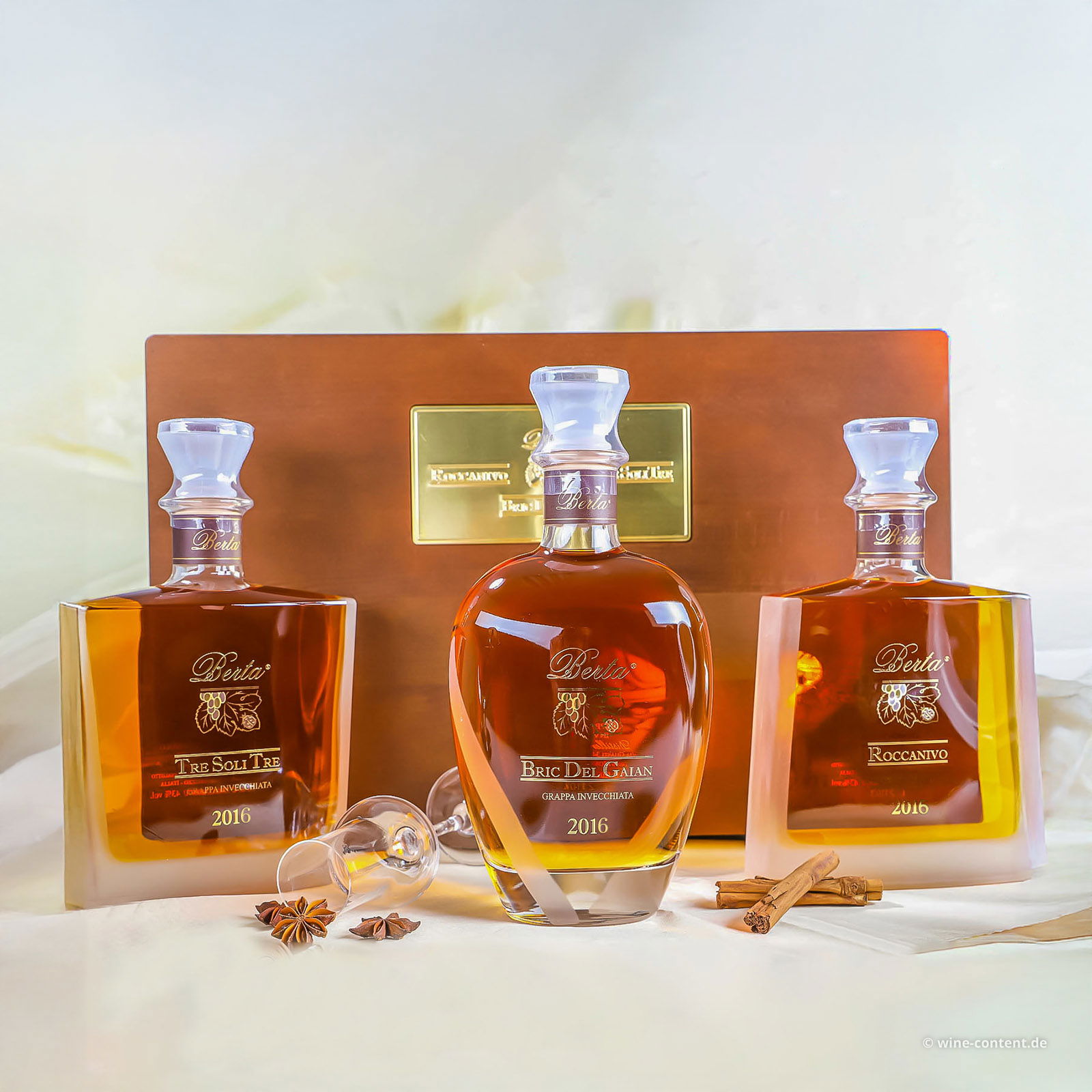 3er-Geschenkbox Grappa Tre Selezioni 2016