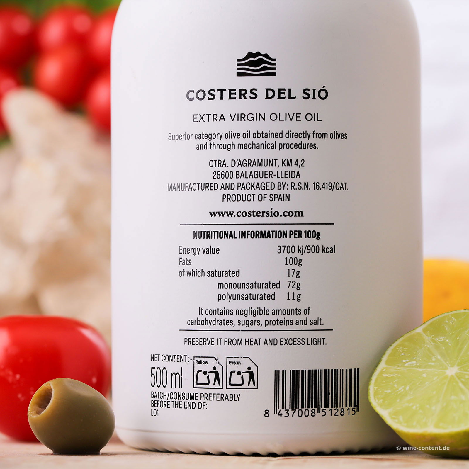 0,5 L Olivenöl Extra Virgin La Boscana 2025 Early Harvest