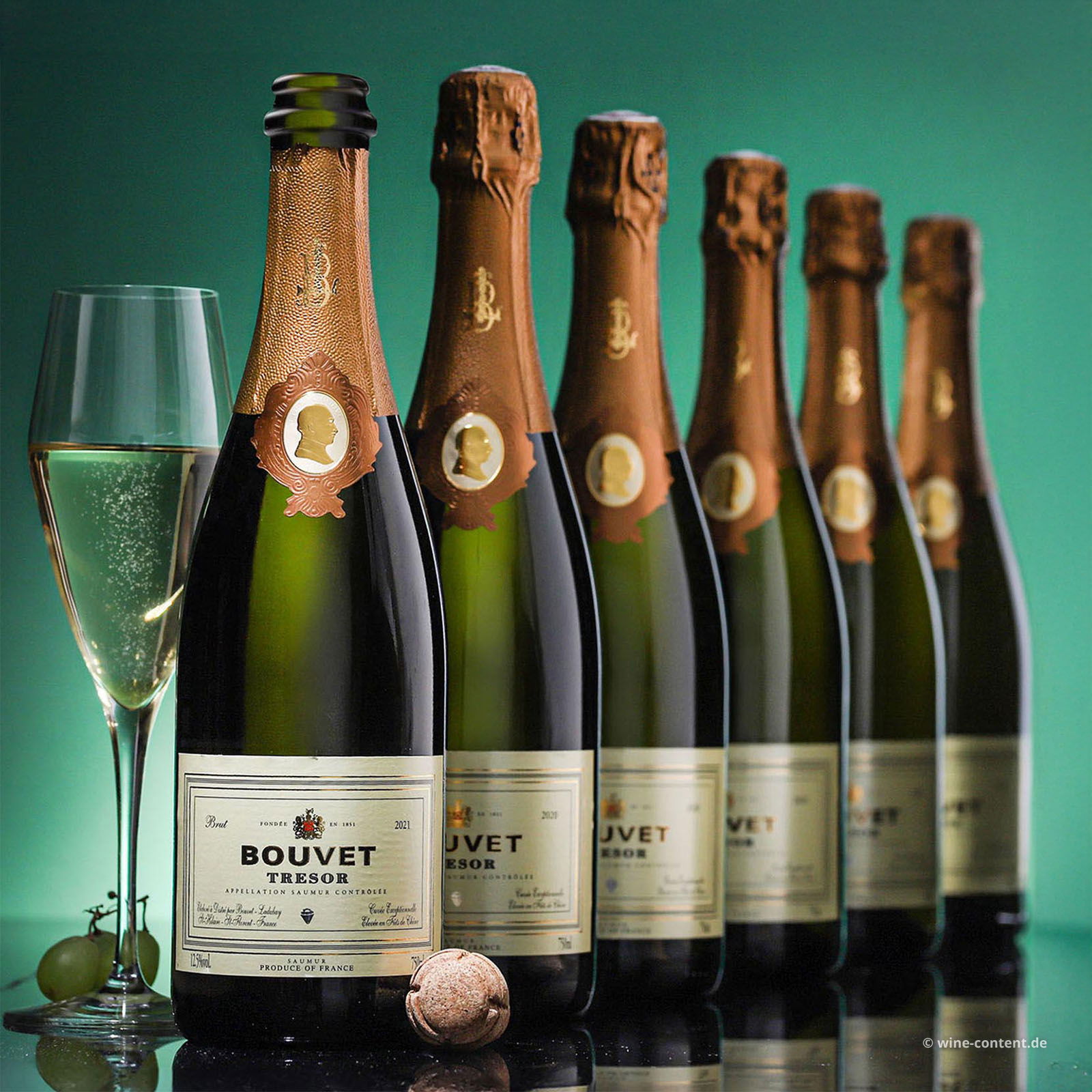 6er-Sparpaket Crémant Saumur Blanc 2021 Trésor Brut