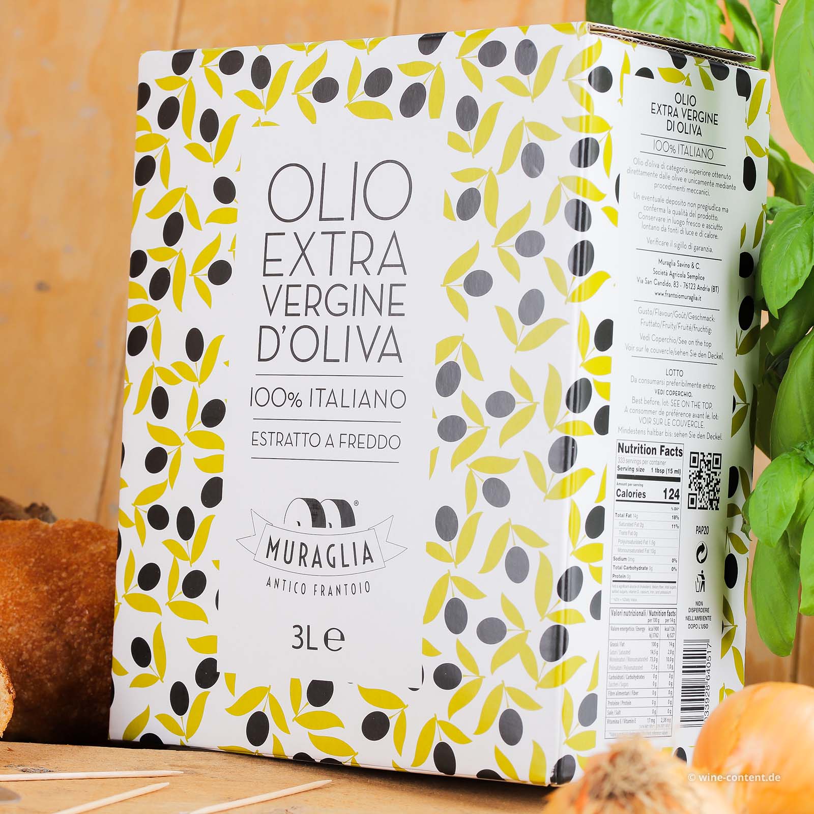 3 L Olivenöl Extra Vergine 2024 Fruttato Medio Bag in Box