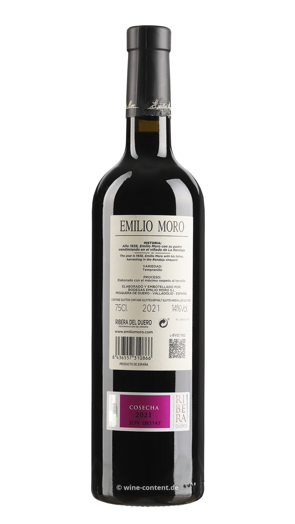 Tempranillo 2021 Emilio Moro