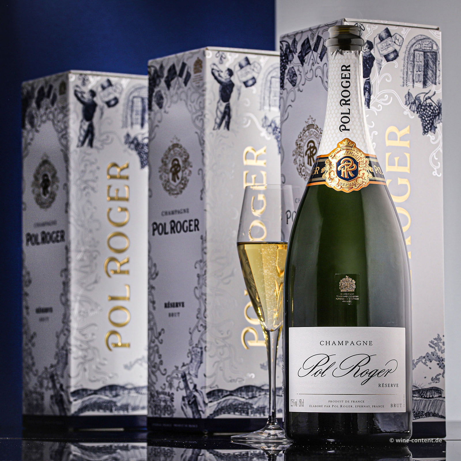 3er-Paket Champagner Réserve Brut Magnum