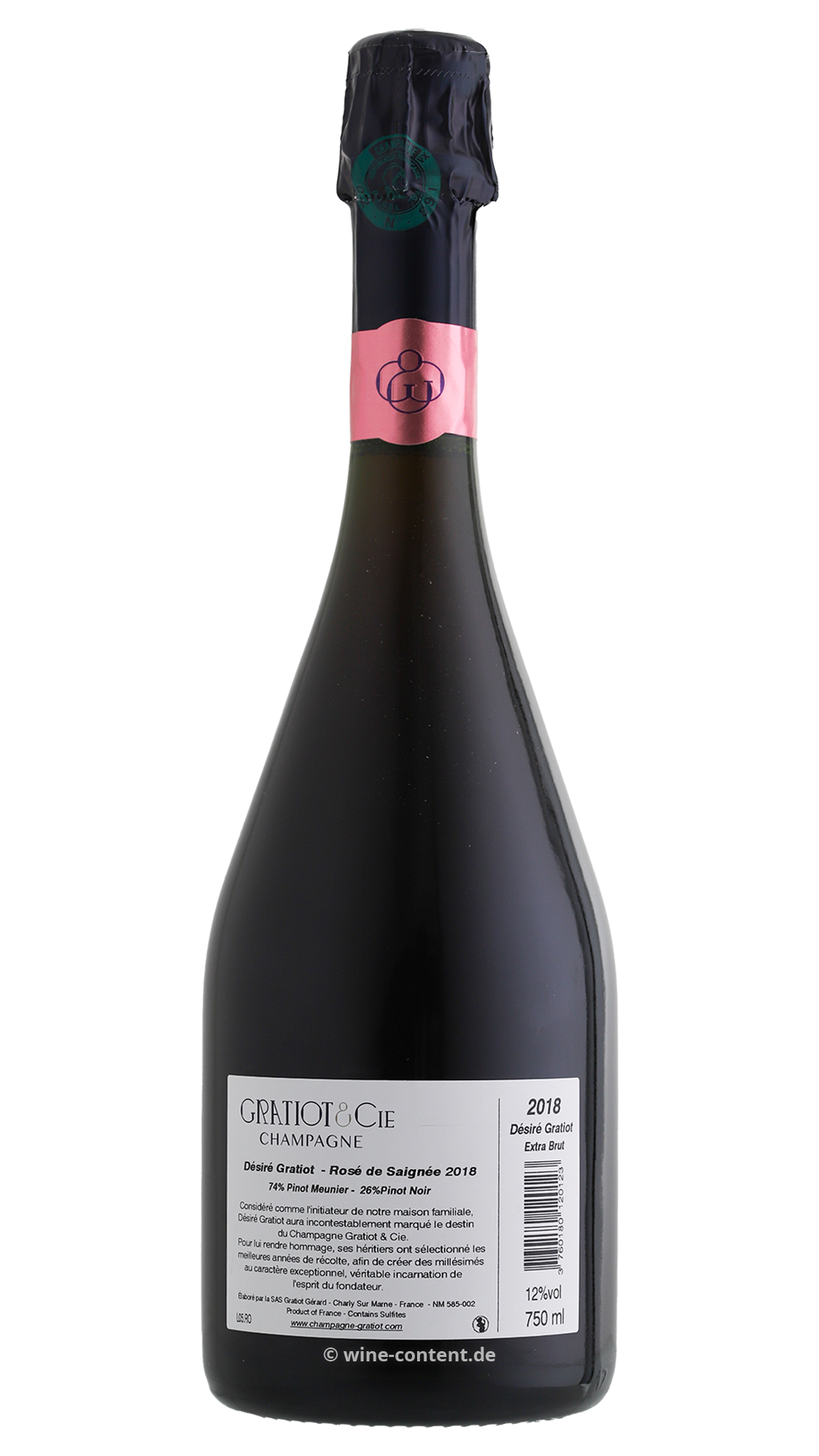 Champagner Désiré Rosé Saignée 2018 Extra Brut