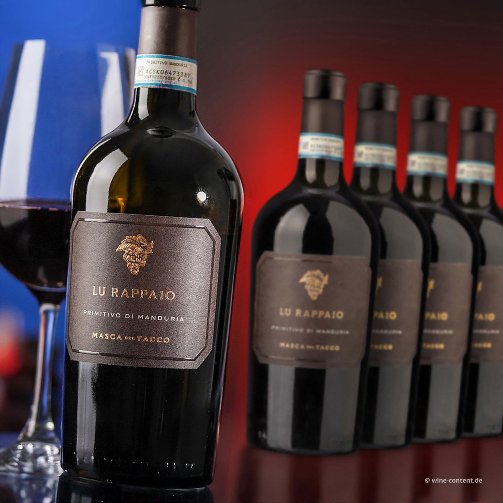 6er-Sparpaket Primitivo di Manduria 2023 Lu Rappaio 6er-Sparpaket Primitivo di Manduria 2023 Lu Rappaio