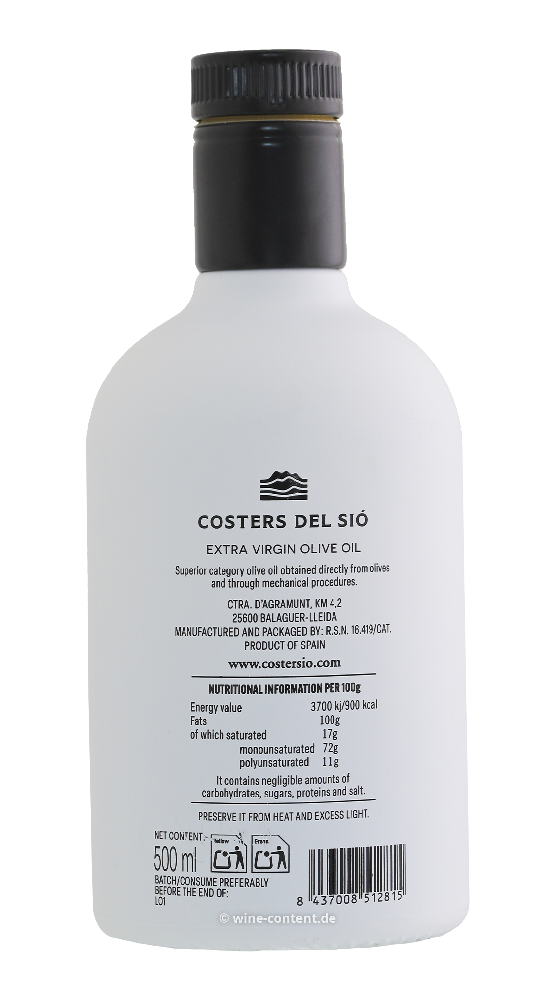 0,5 L Olivenöl Extra Virgin La Boscana 2025 Early Harvest