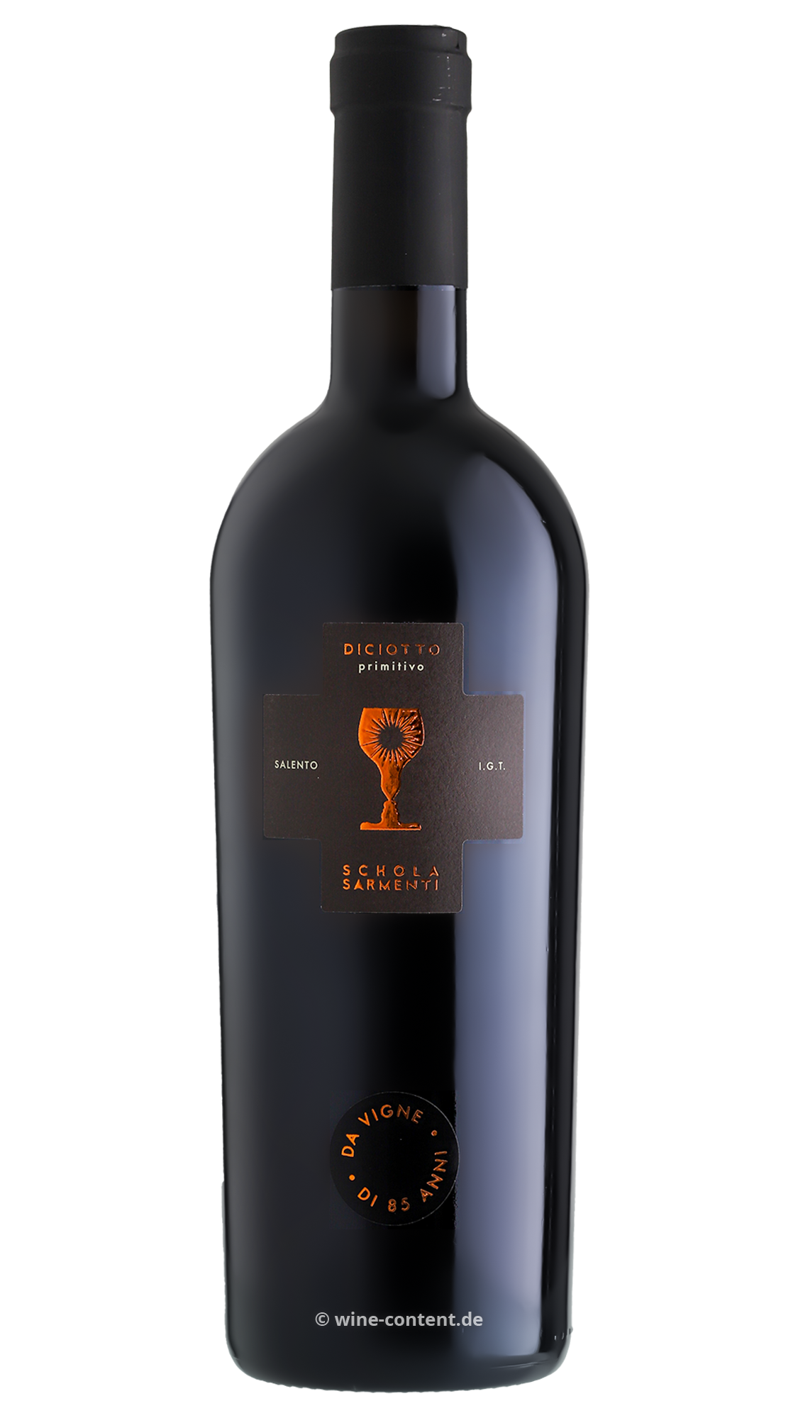 6er-Holzkiste Primitivo Salento 2022 Diciotto