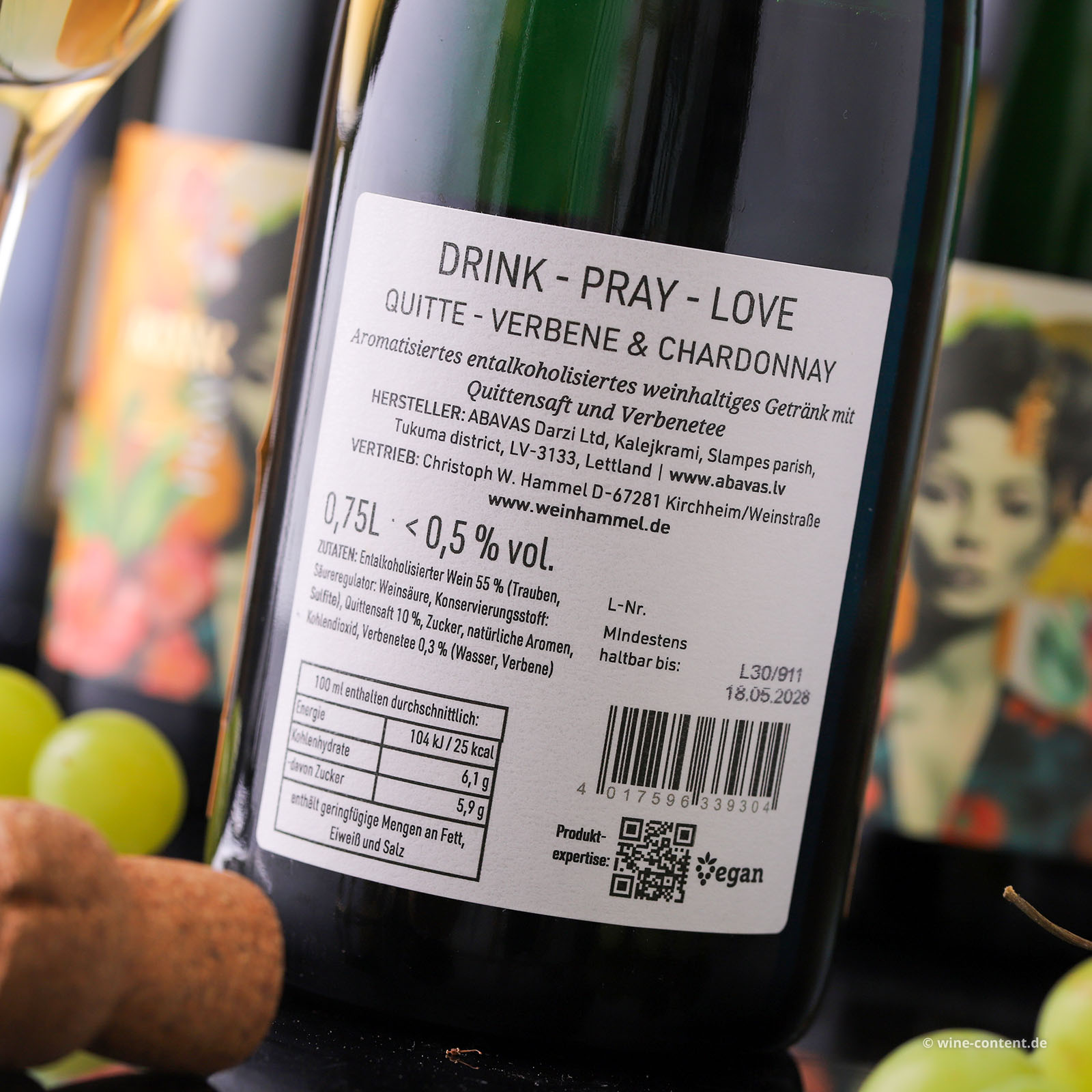 6er-Sparpaket Drink Pray Love Quitte, Verbene & Chardonnay