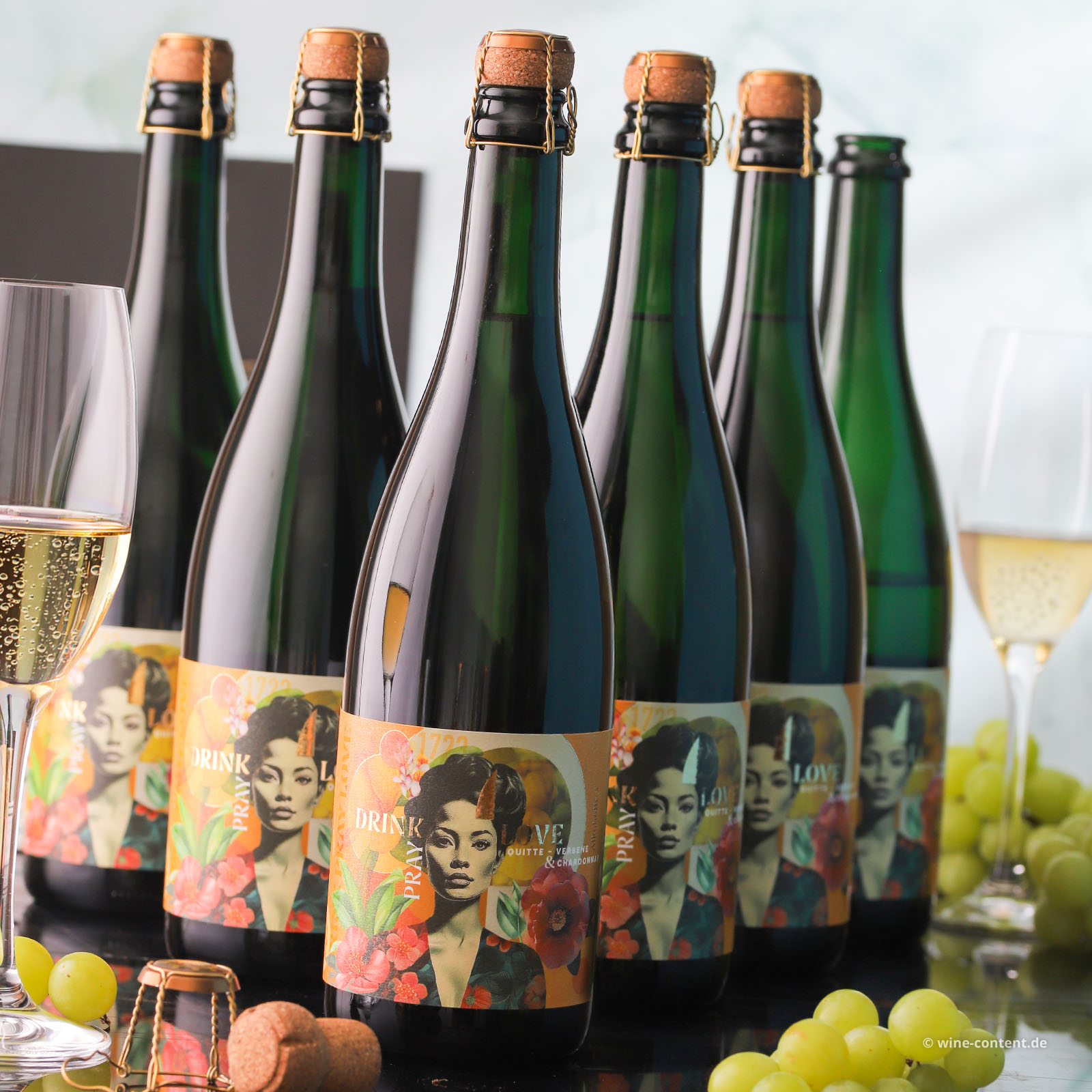 6er-Sparpaket Drink Pray Love Quitte, Verbene & Chardonnay