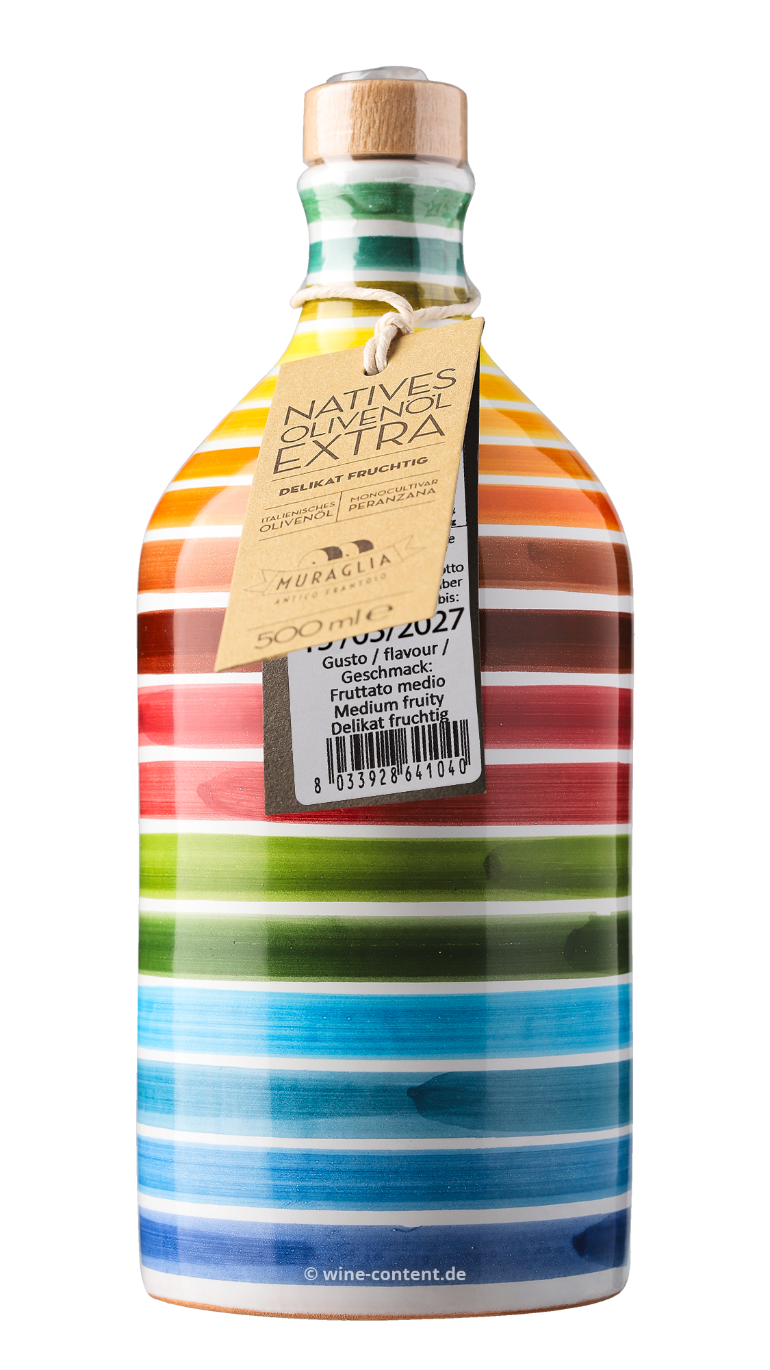 0,5 L Olivenöl Extra Vergine 2025 Fruttato Medio Rainbow