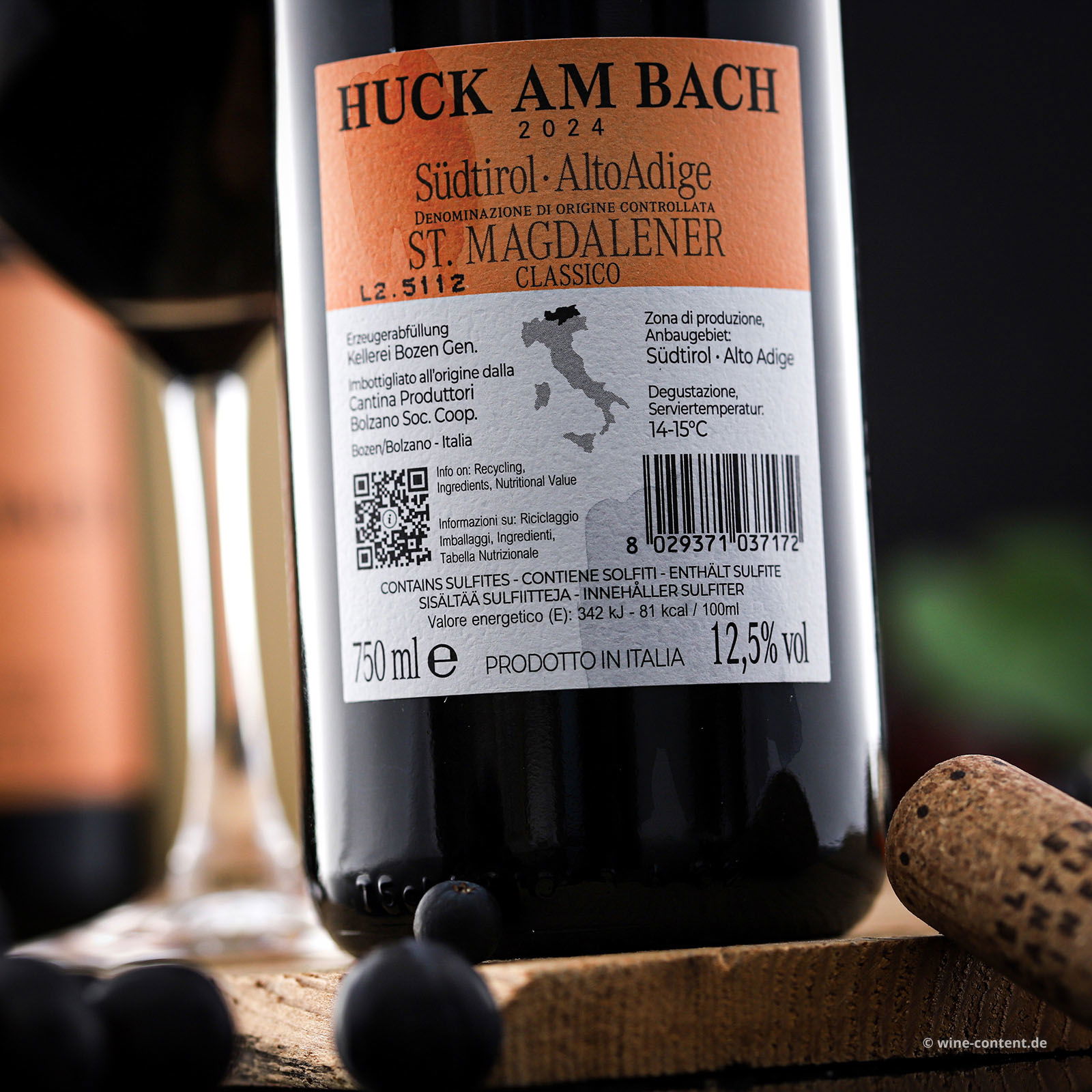 St. Magdalener Classico 2024 Huck am Bach (Lagerschaden)