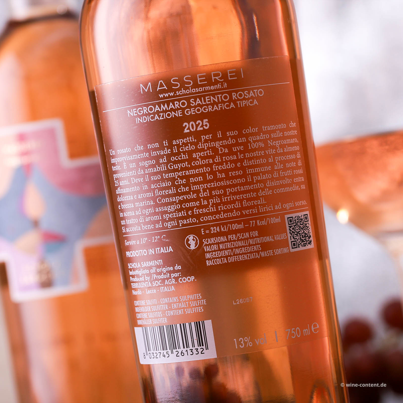 Negroamaro Salento Rosato 2025 Masserei