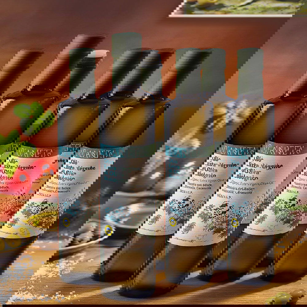 6er-Sparpaket 0,5 L Olivenöl Extra Vergine Sicilia 2025 Bio