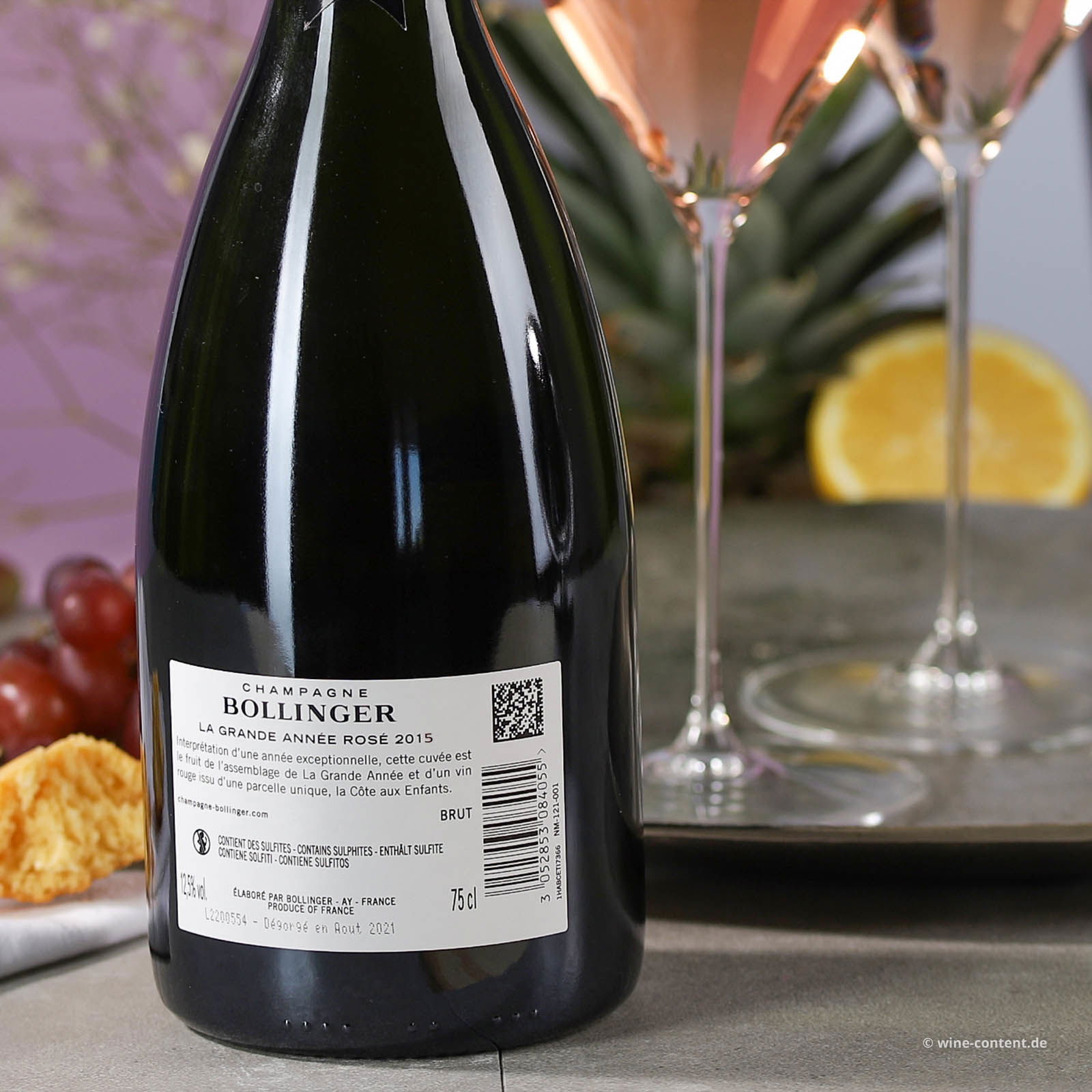 Bollinger - Champagner Rosé 2015 La Grande Année Brut