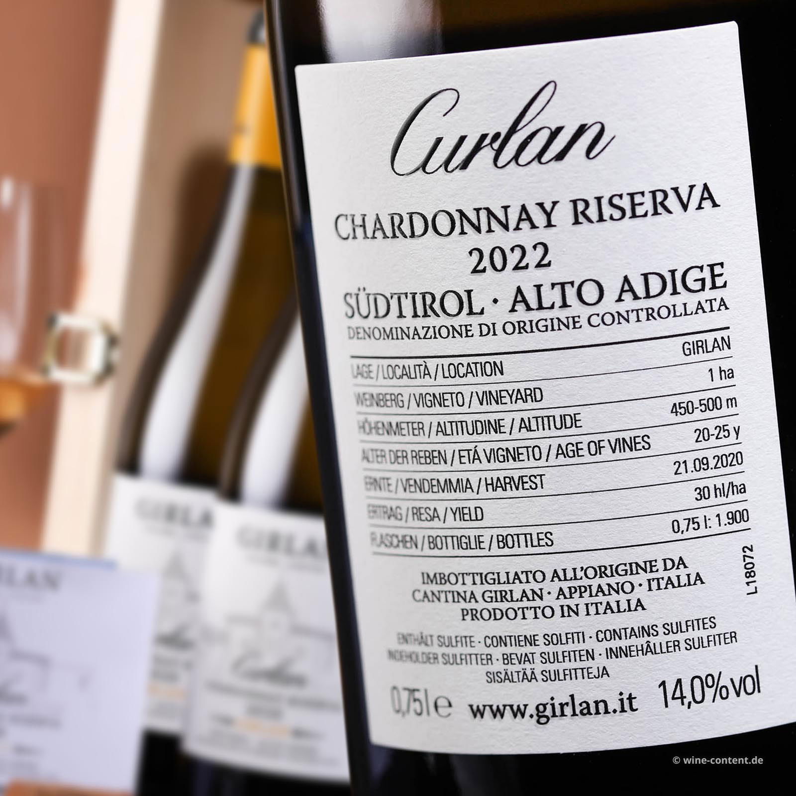 3er-Paket Chardonnay Riserva 2022 Curlan