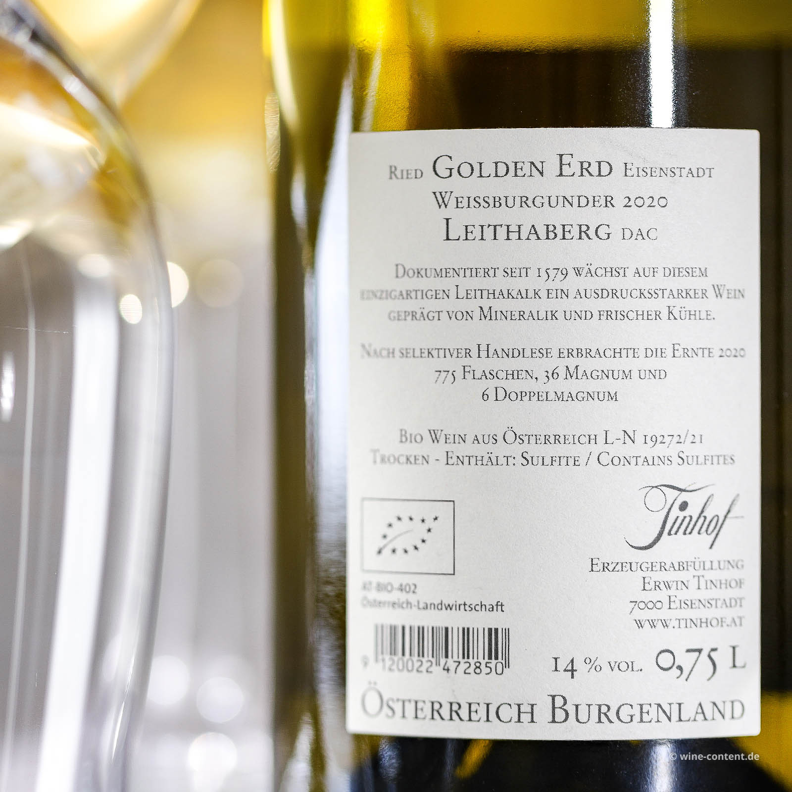 Weißburgunder 2020 Ried Golden Erd Bio