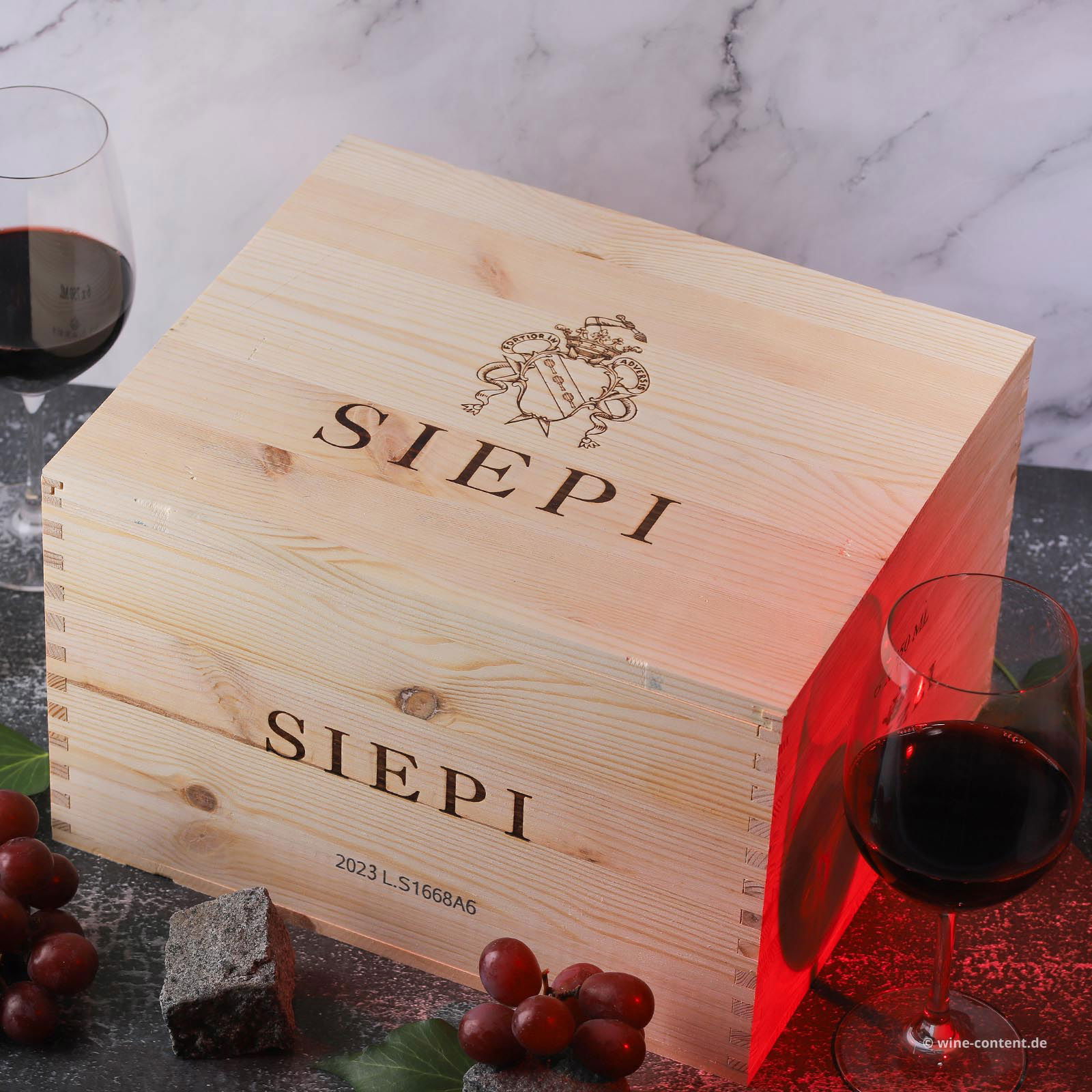 6er-Holzkiste Siepi 2023