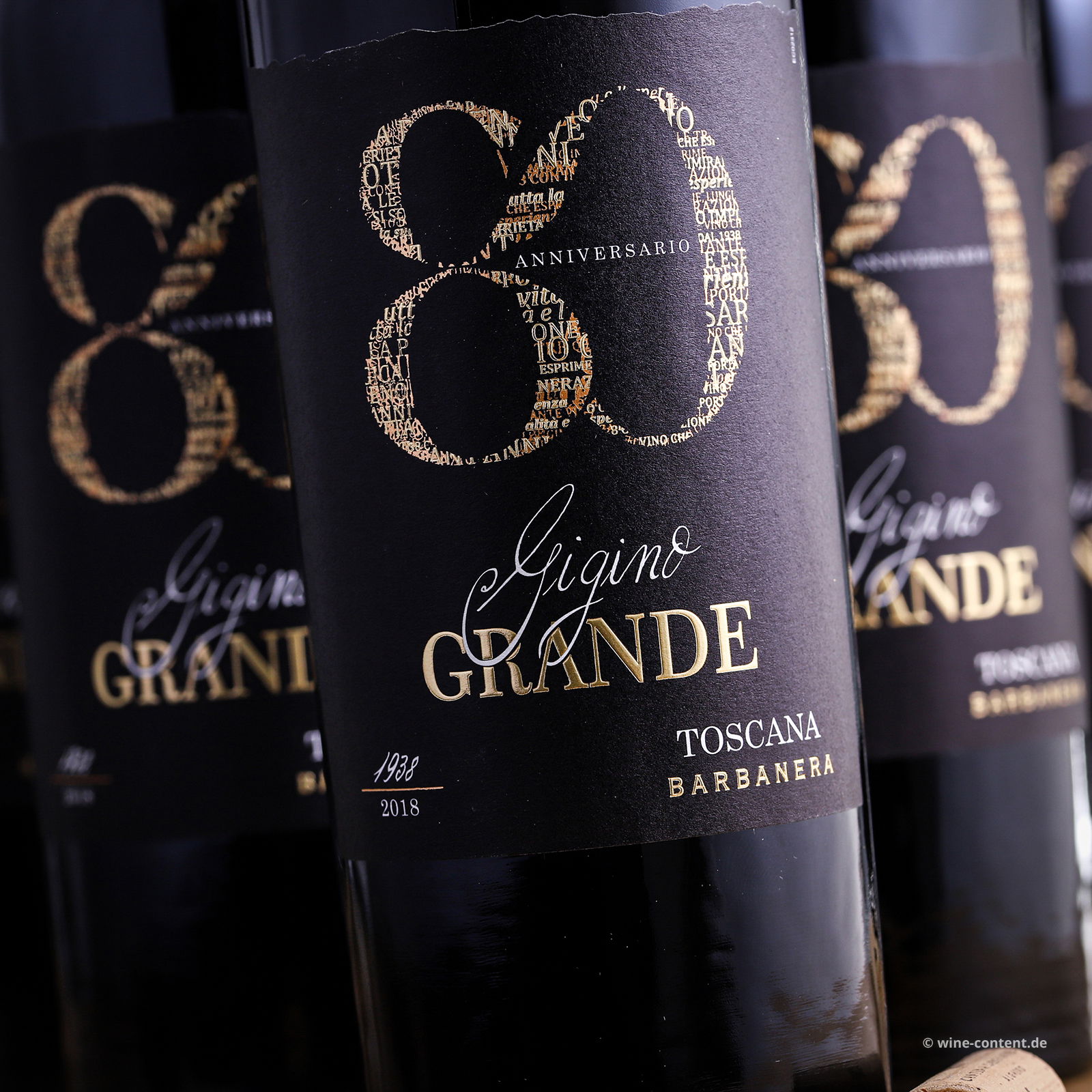 6er-Sparpaket Gigino Grande Rosso 2021 Anniversario 80 6er-Sparpaket Gigino Grande Rosso 2021 Anniversario 80