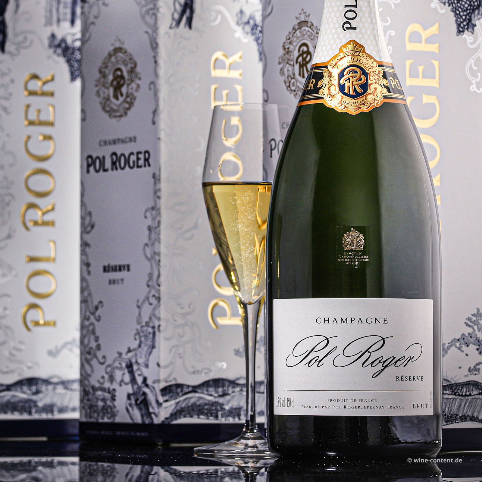 3er-Paket Champagner Réserve Brut Magnum