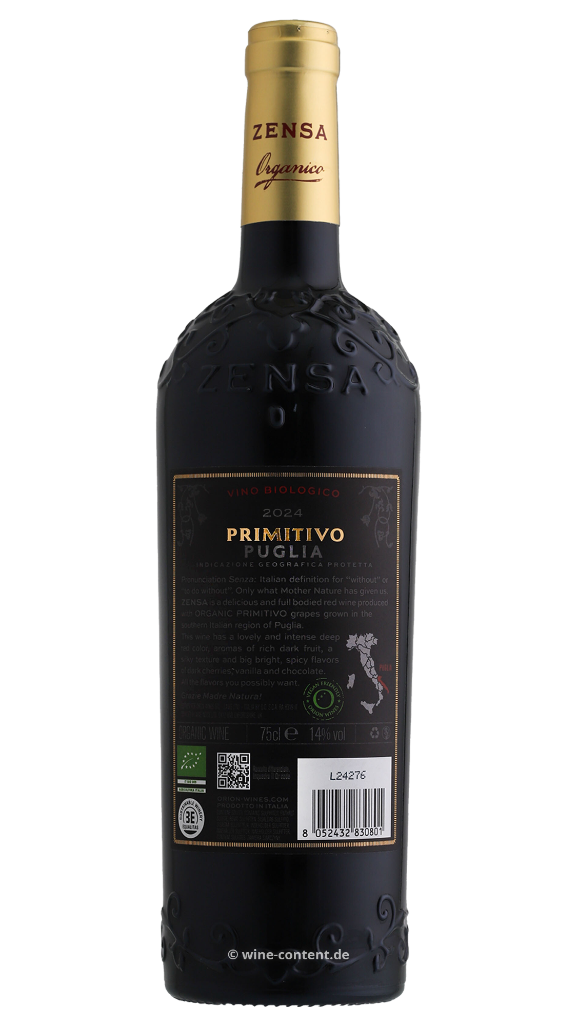 Primitivo 2024 Zensa Bio