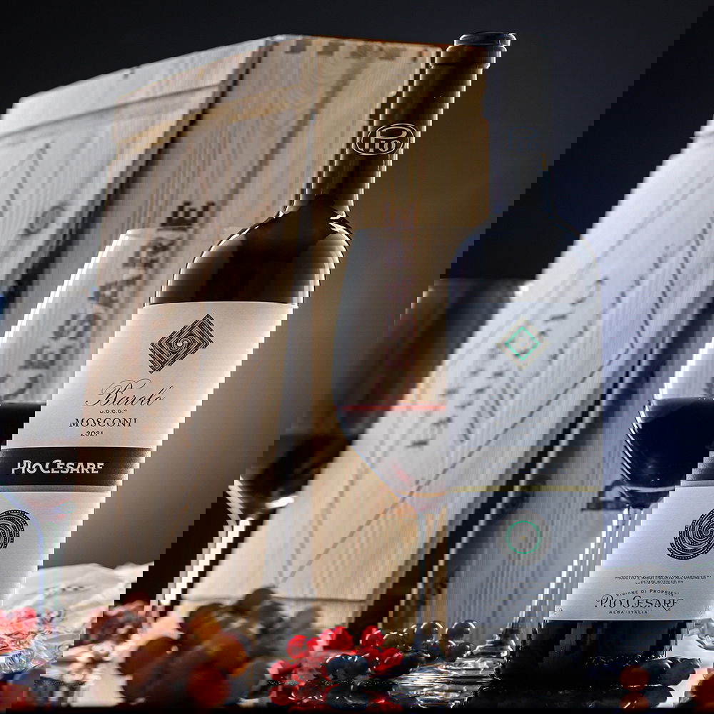 3er-Holzkiste Barolo 2021 Mosconi