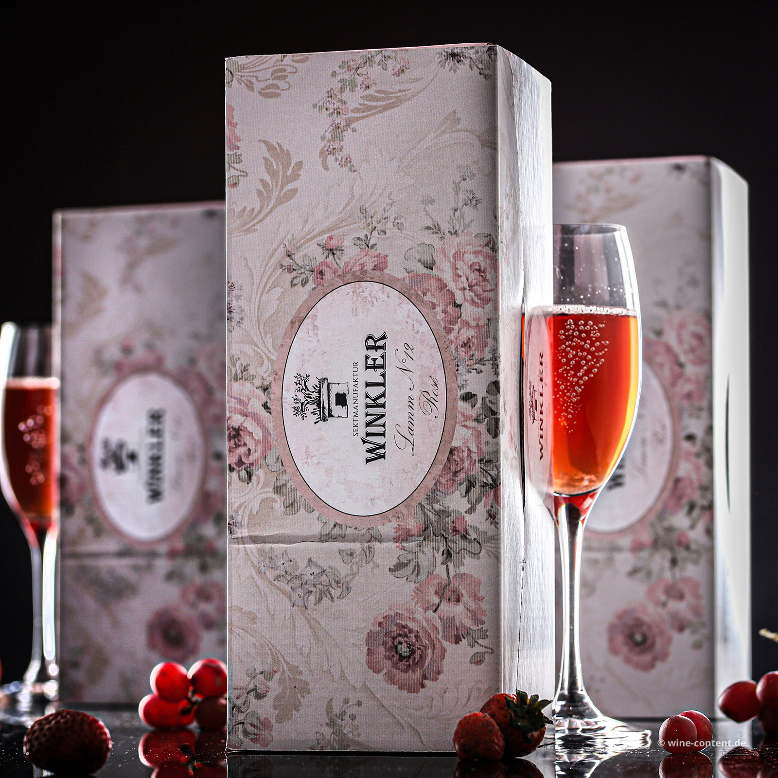 3er-Paket Spumante Lamm Rosé N°12 Extra Brut in Einzelverpackung