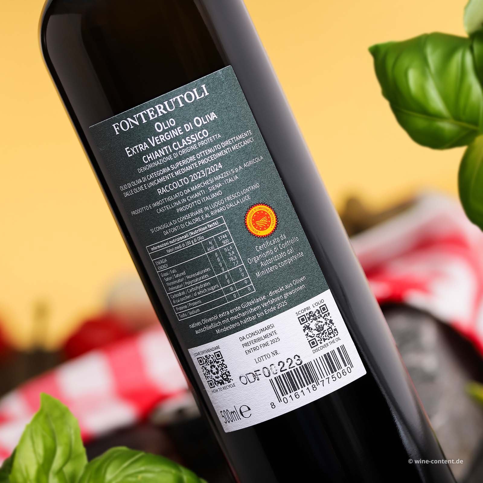 Olivenöl Extra Vergine Chianti Classico 2023 Fonterutoli