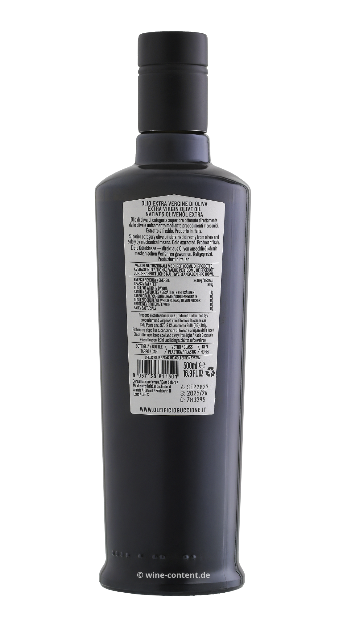 0,5 L Olivenöl Extra Vergine 2025 Zahara