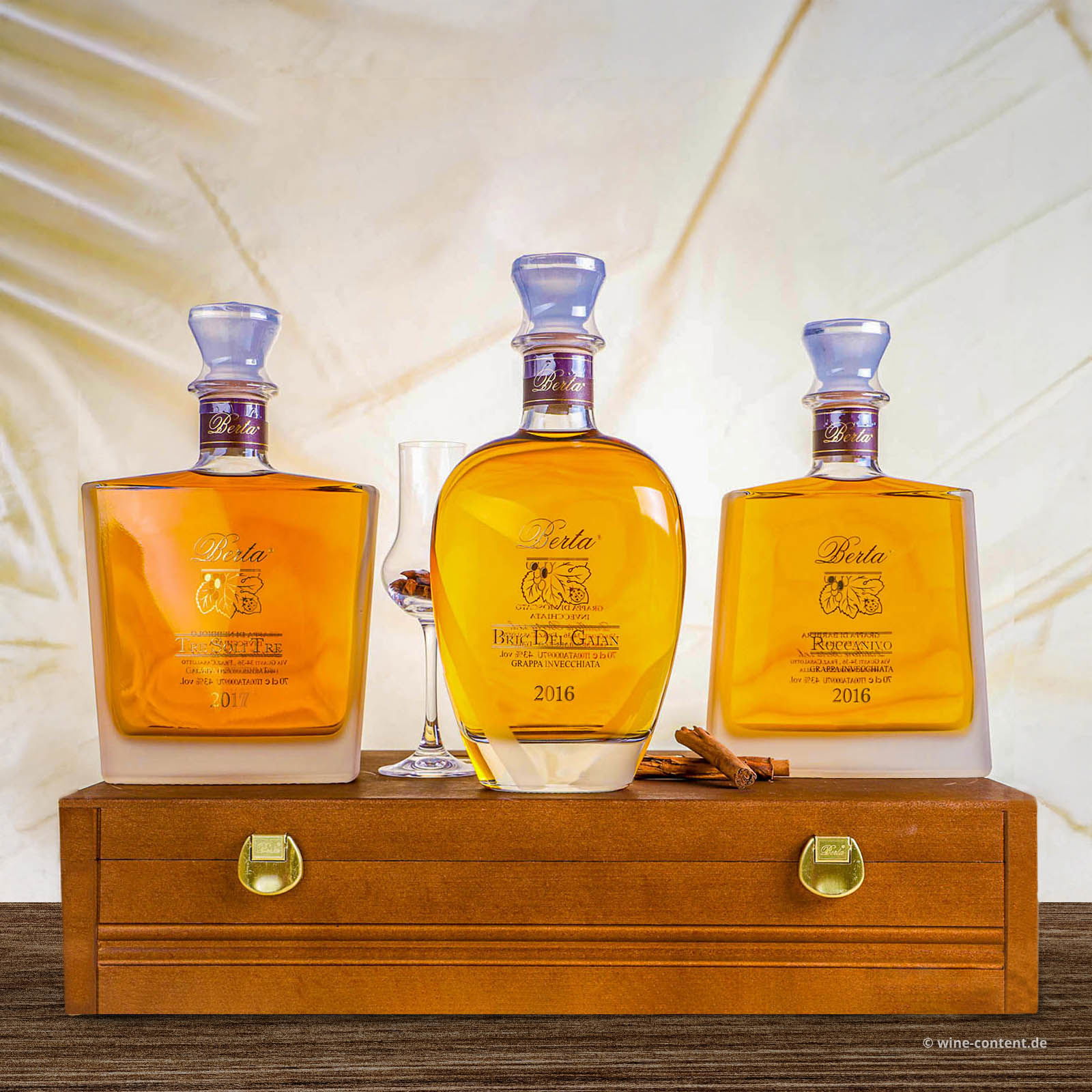 3er-Geschenkschatulle Grappa Tre Selezioni 2016/2017