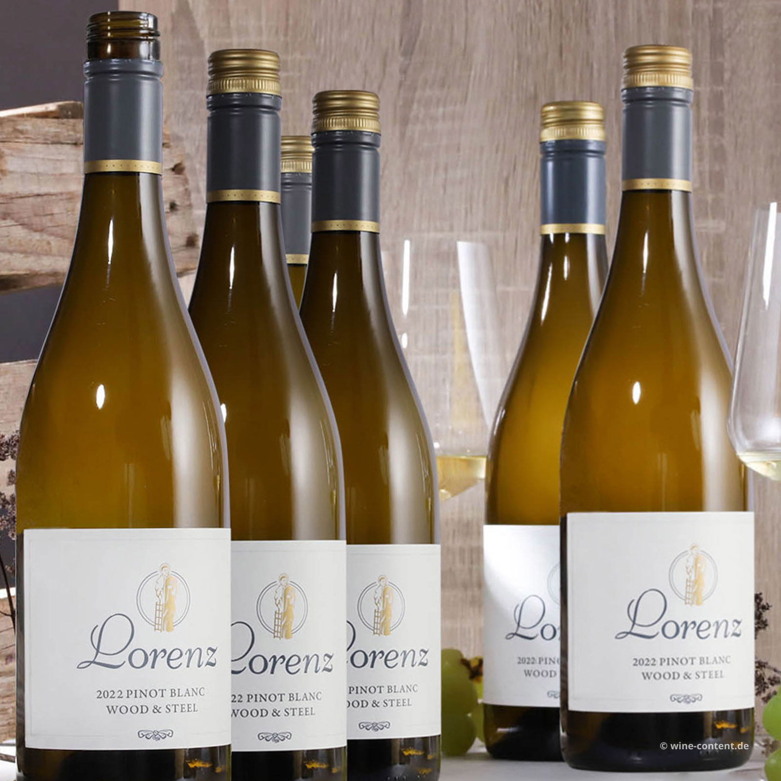 6er-Sparpaket Pinot Blanc 2022 Wood & Steel