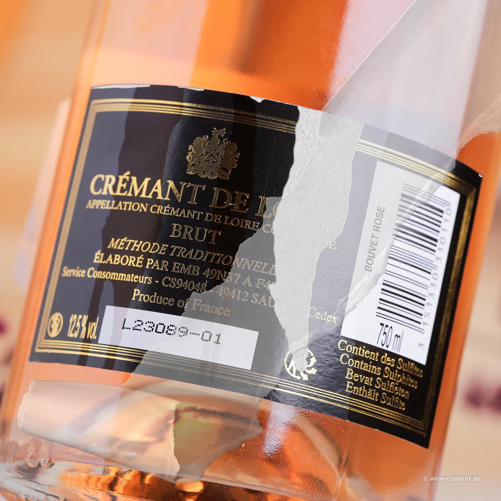 Crémant de Loire Rosé Excellence Brut (Lagerschaden)