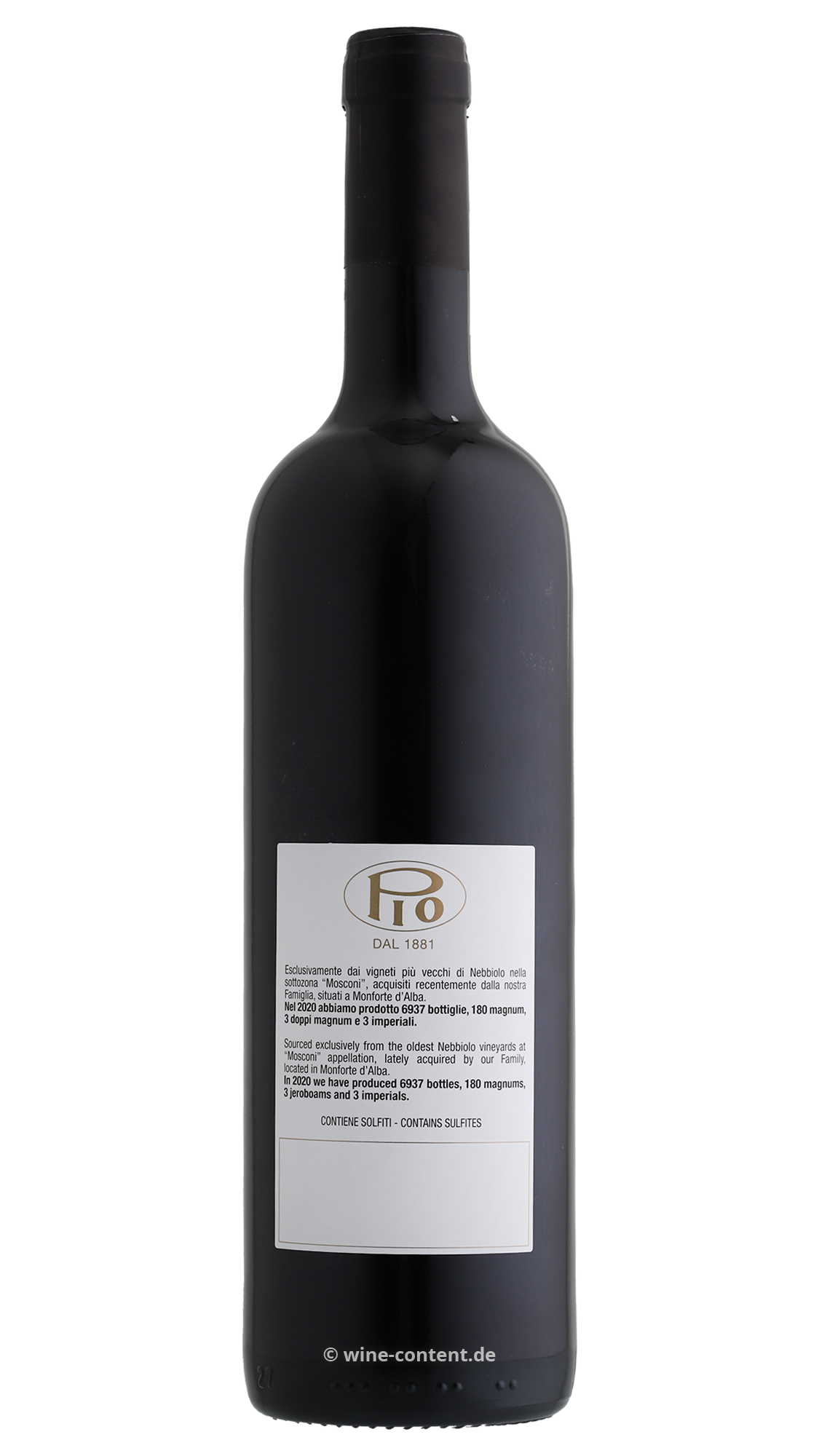 3er-Holzkiste Barolo 2020 Mosconi