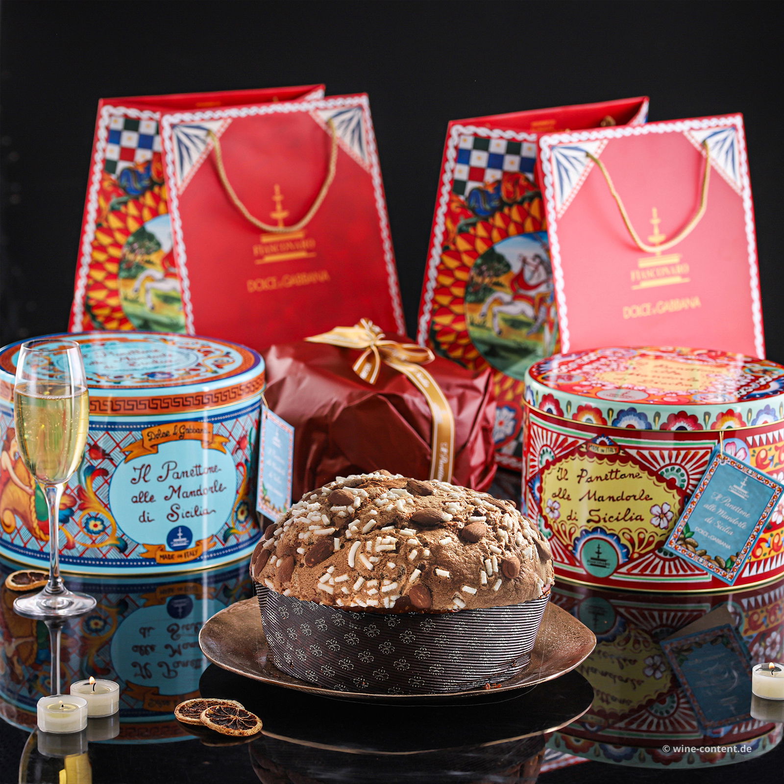 2x Panettone mit sizilianischen Mandeln Dolce & Gabbana