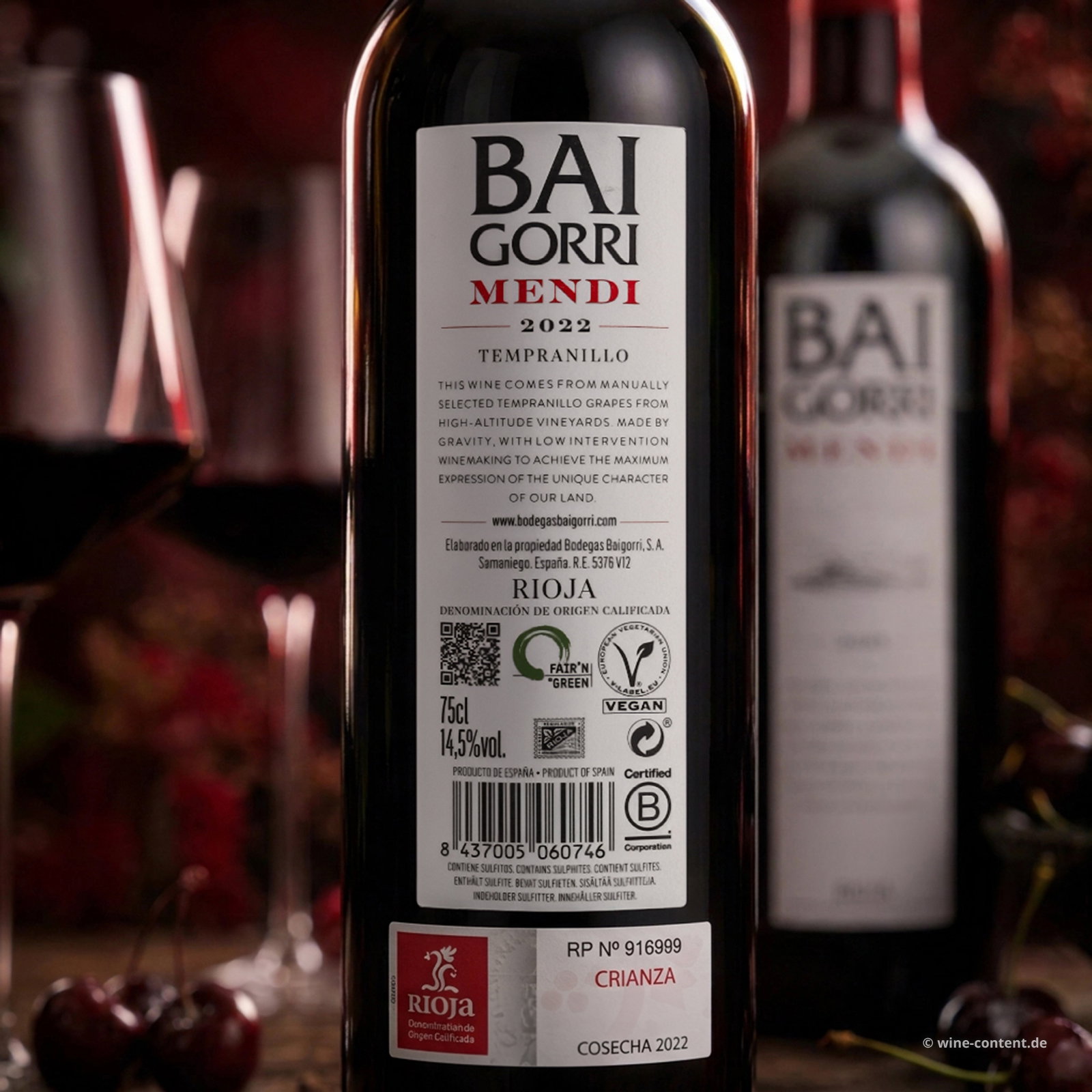 Rioja Crianza 2022 Mendi