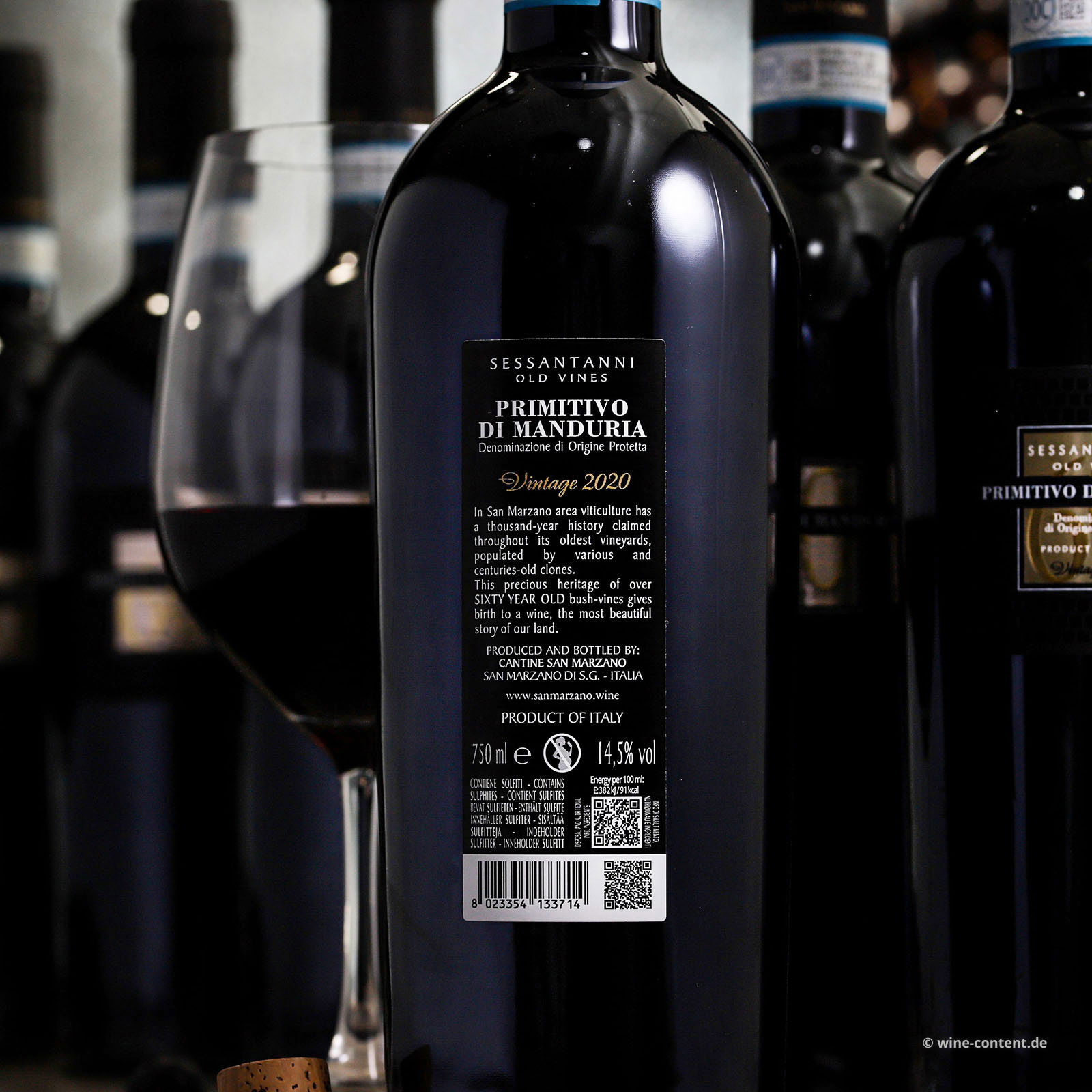 6er-Sparpaket Primitivo di Manduria 2020 Sessantanni