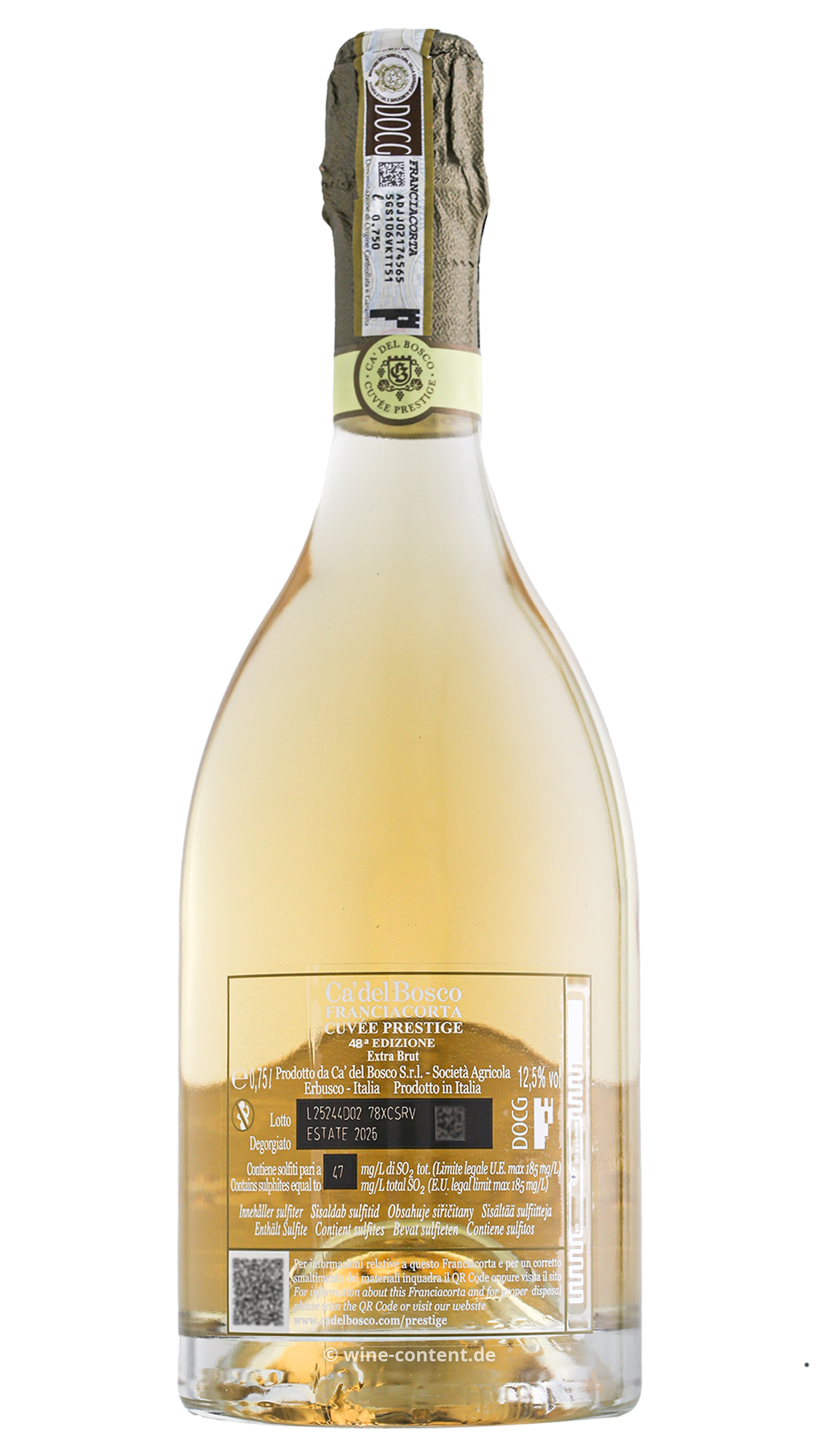 Franciacorta Cuvée Prestige Edizione 48 Extra Brut