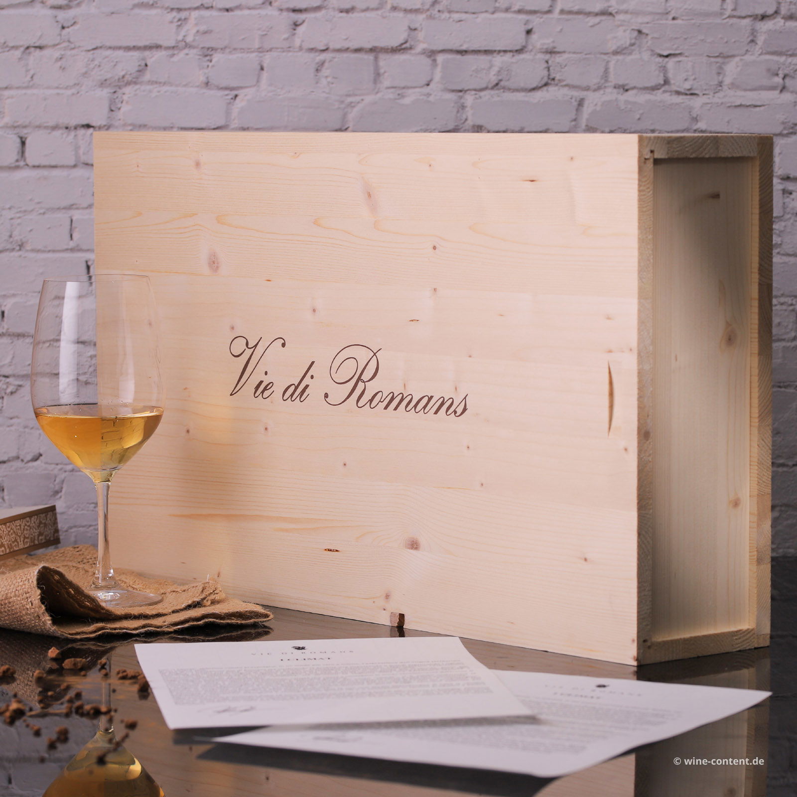 6er-Holzkiste Chardonnay 2018 Goss Climat