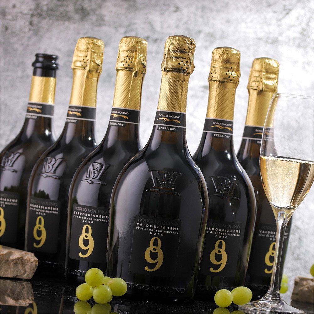 6er-Sparpaket Prosecco Superiore 2025 Rive di Col San Martino Extra Dry