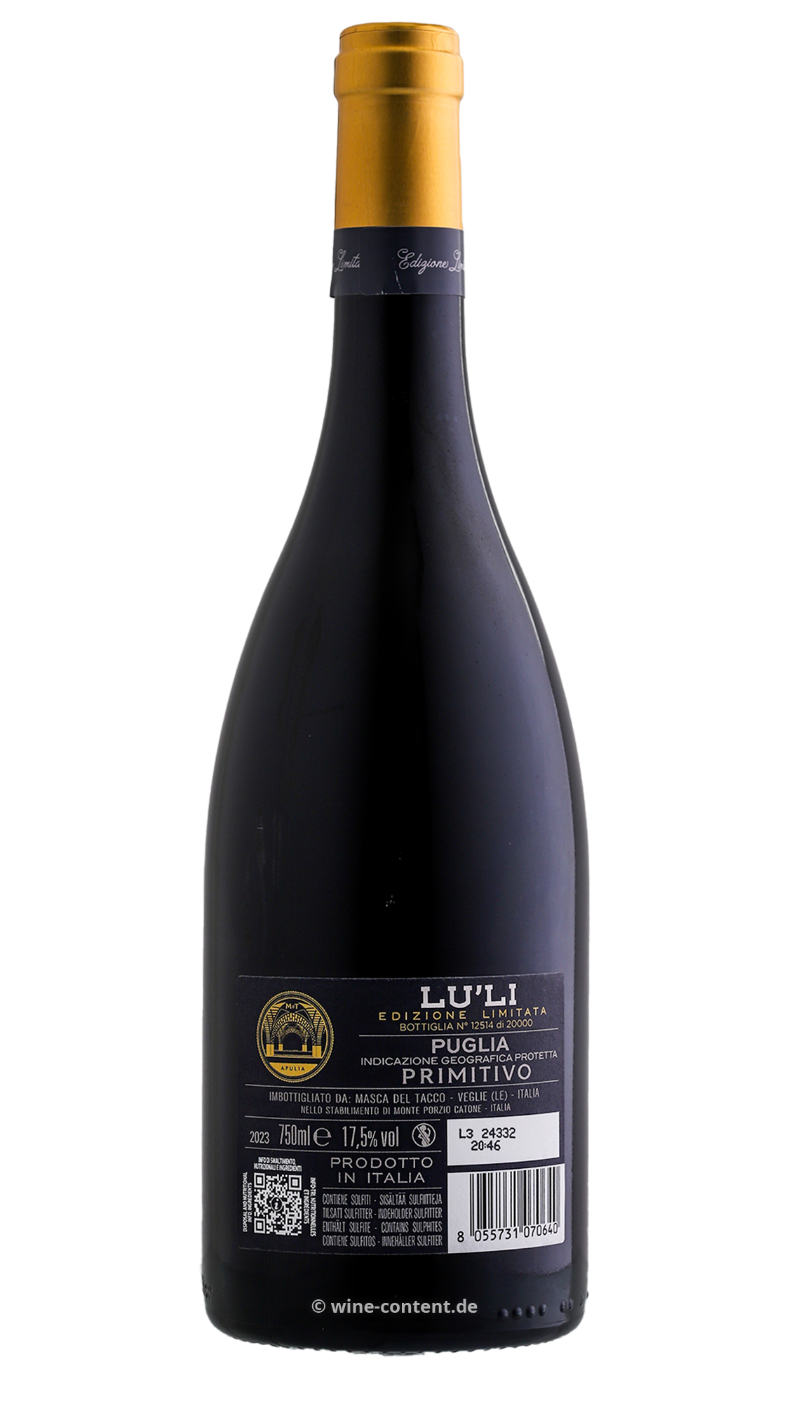 6er-Sparpaket Primitivo 2023 Lu'Li Edizione Limitata