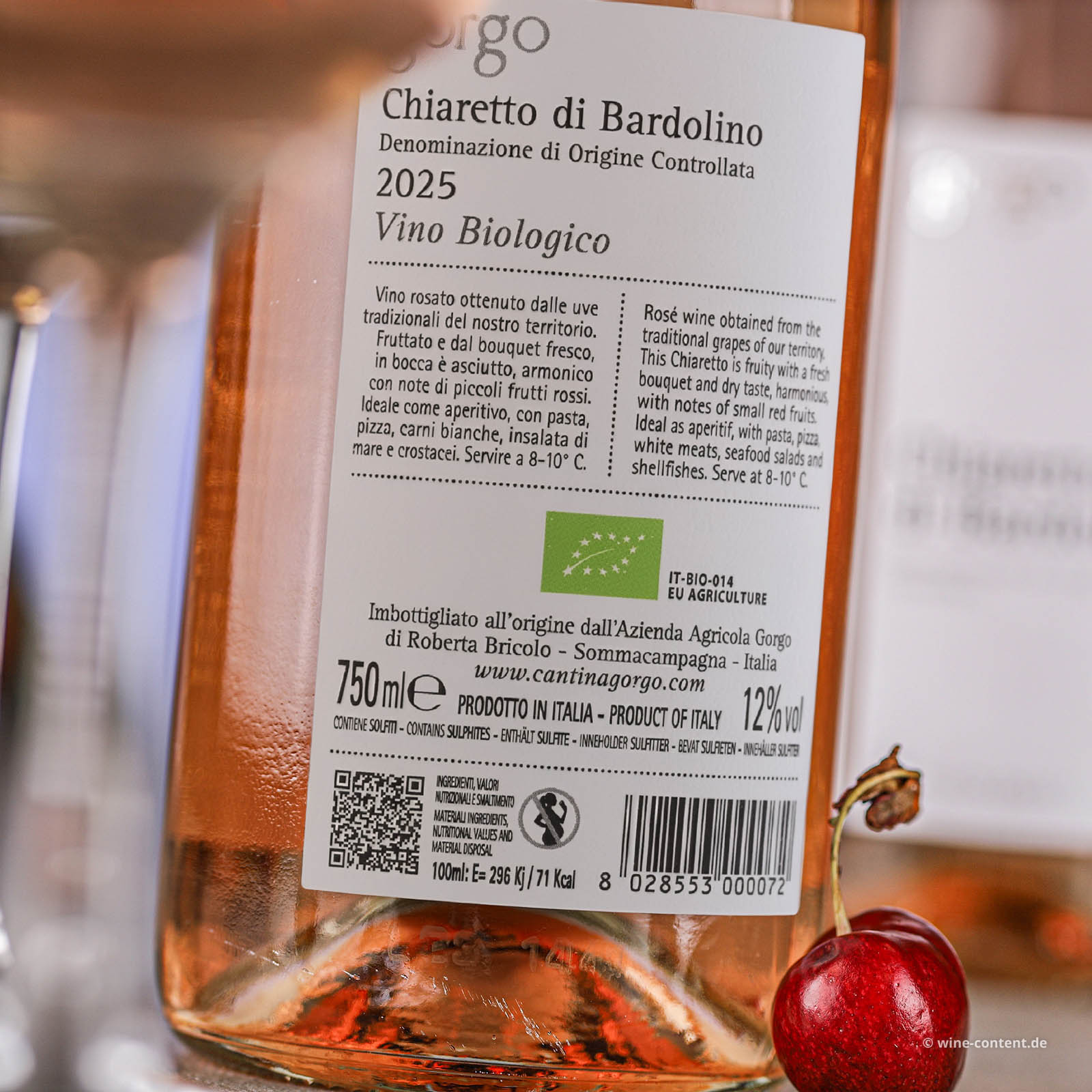 Chiaretto di Bardolino 2025 Bio