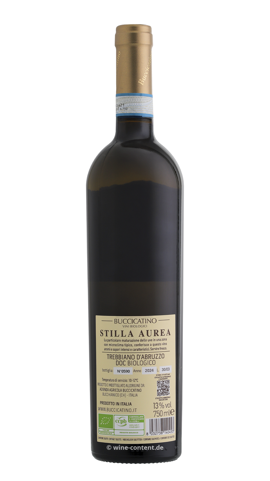 Trebbiano d'Abruzzo 2024 Stilla Aurea Bio