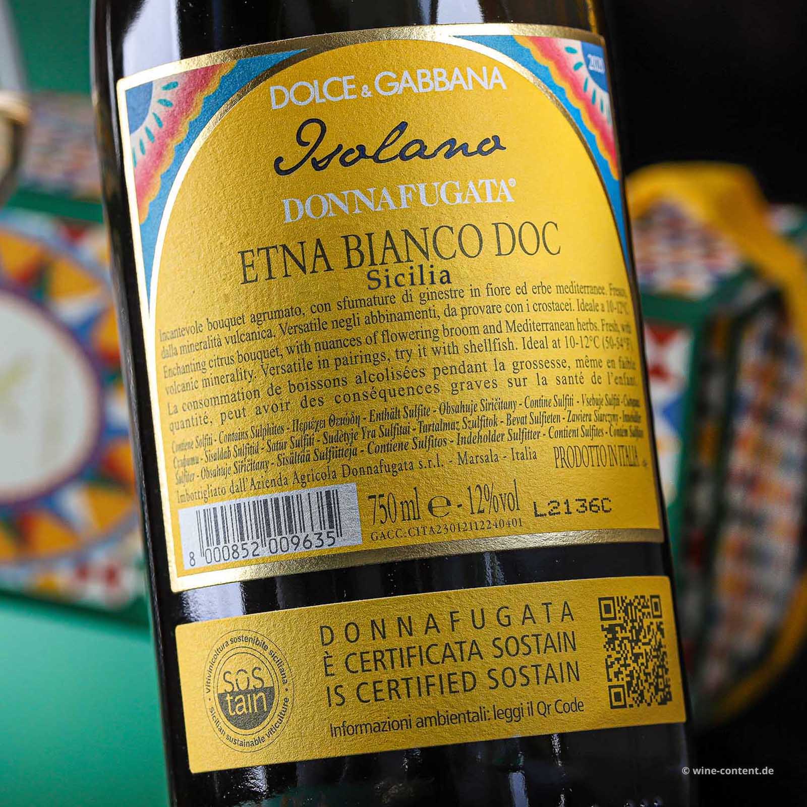 Etna Bianco 2023 Isolano Dolce & Gabbana
