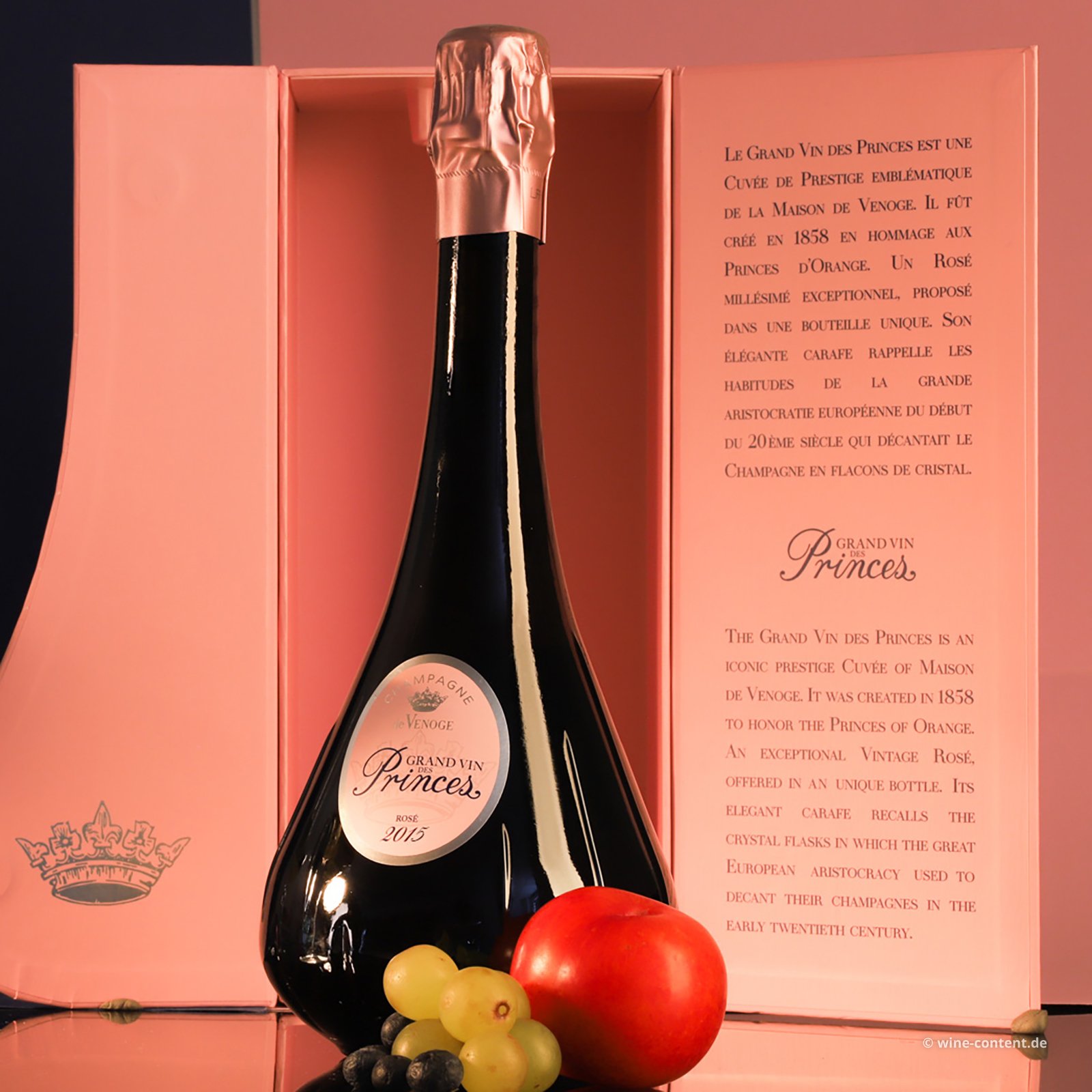 Champagner Rosé 2015 Grand Vin des Princes Brut