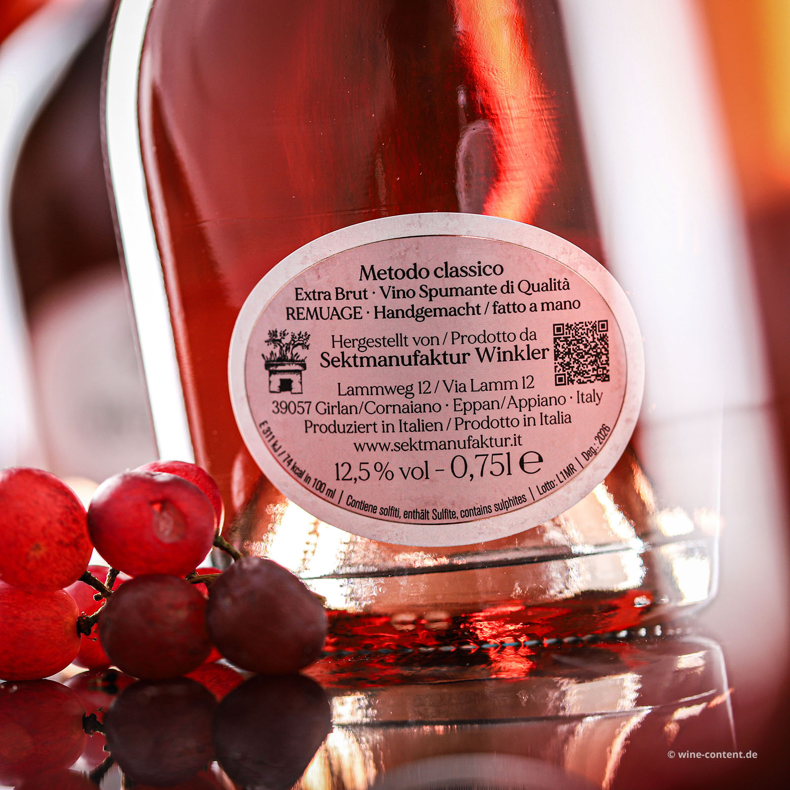 3er-Paket Spumante Lamm Rosé N°12 Extra Brut in Einzelverpackung