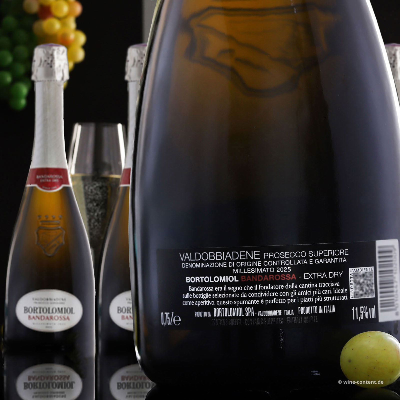6er-Sparpaket Prosecco Superiore 2025 Bandarossa Extra Dry