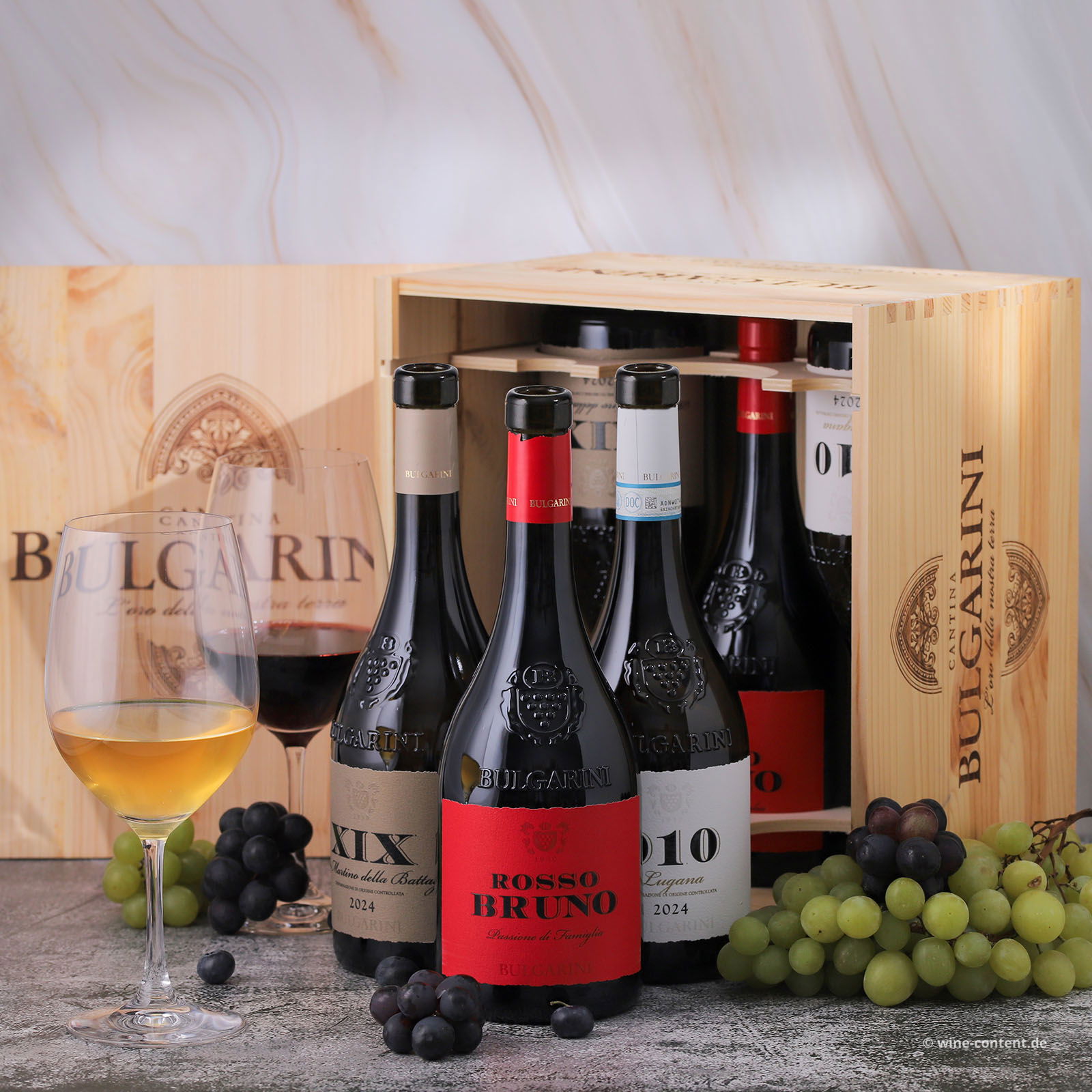 6er-Holzkiste Premium Collection